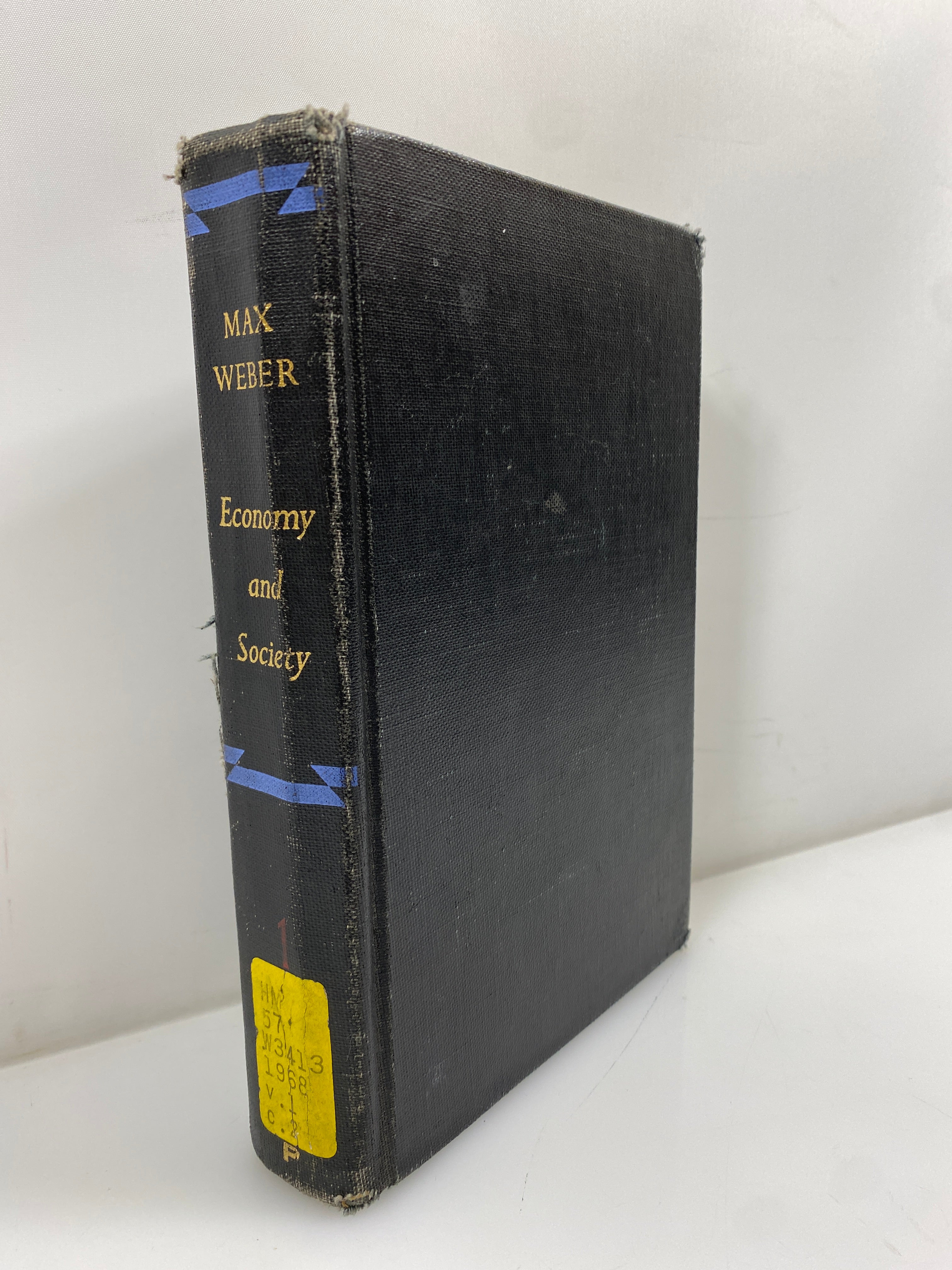 Max Weber Economy and Society Roth/Wittich Bedminster Press 1968 Ex-Library HC