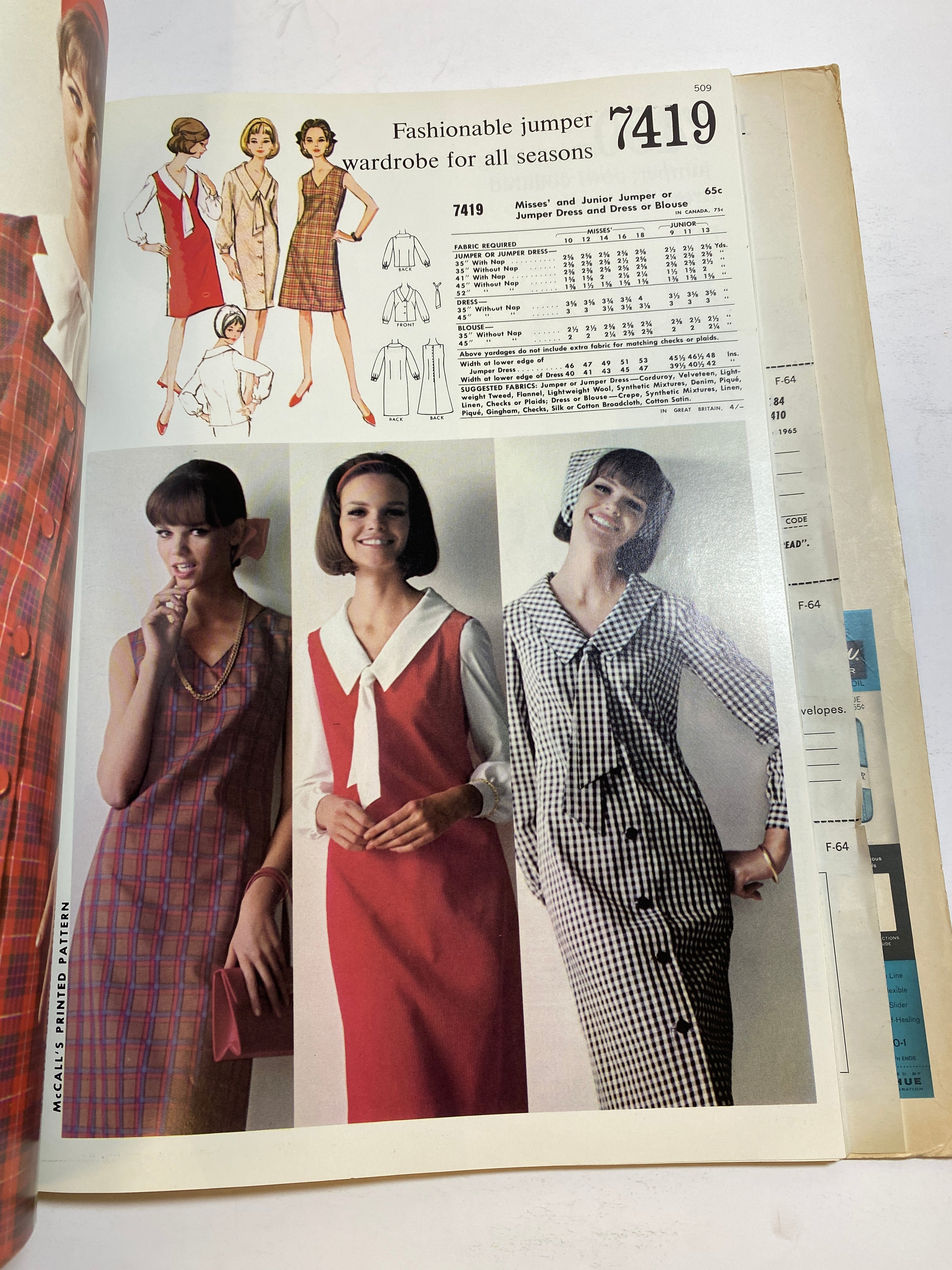McCall's October 1964 Counter Catalog Book
