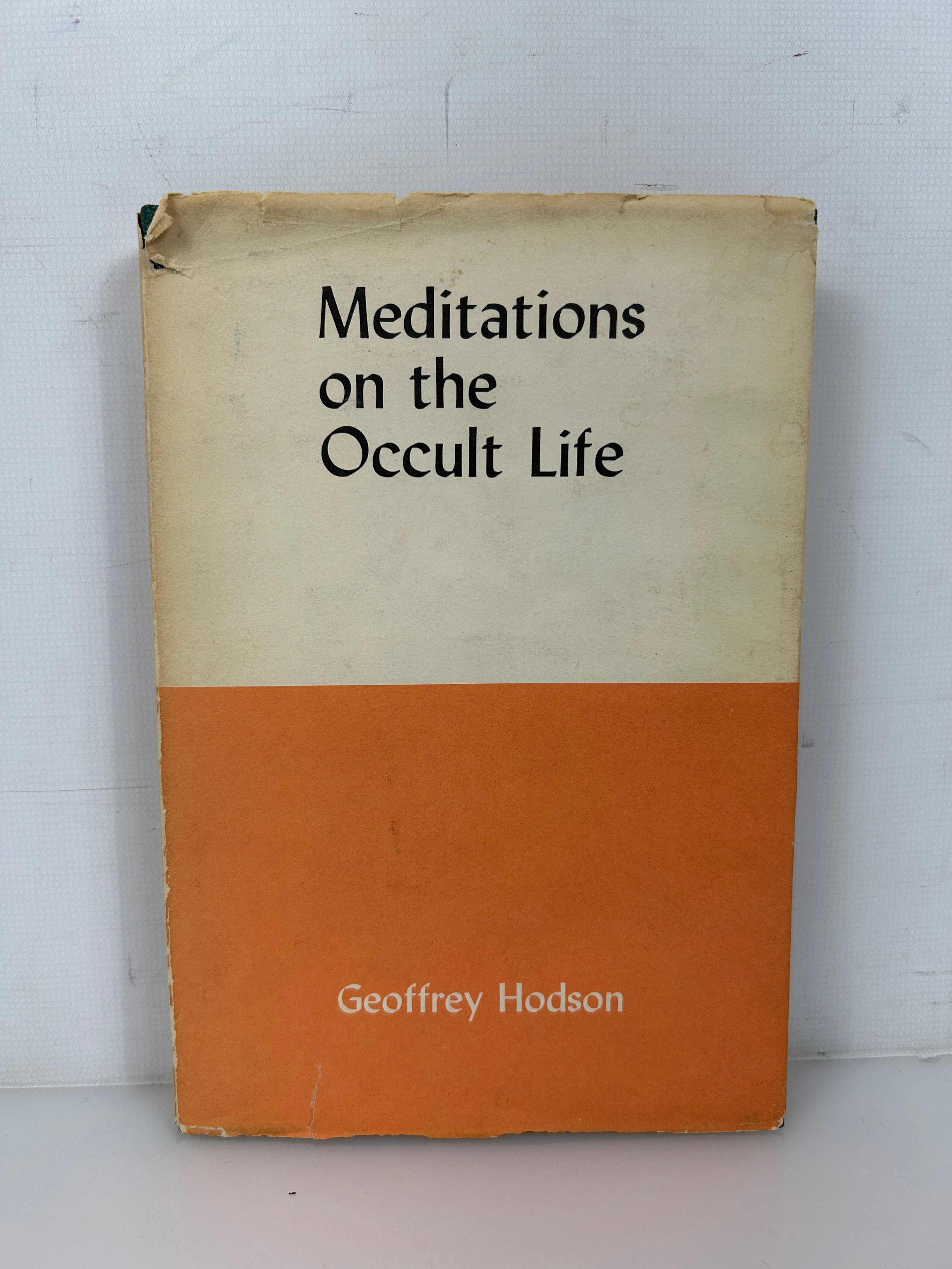Meditations on the Occult Life, by Geoffrey Hodson 5th Edition 1973 HCDJ