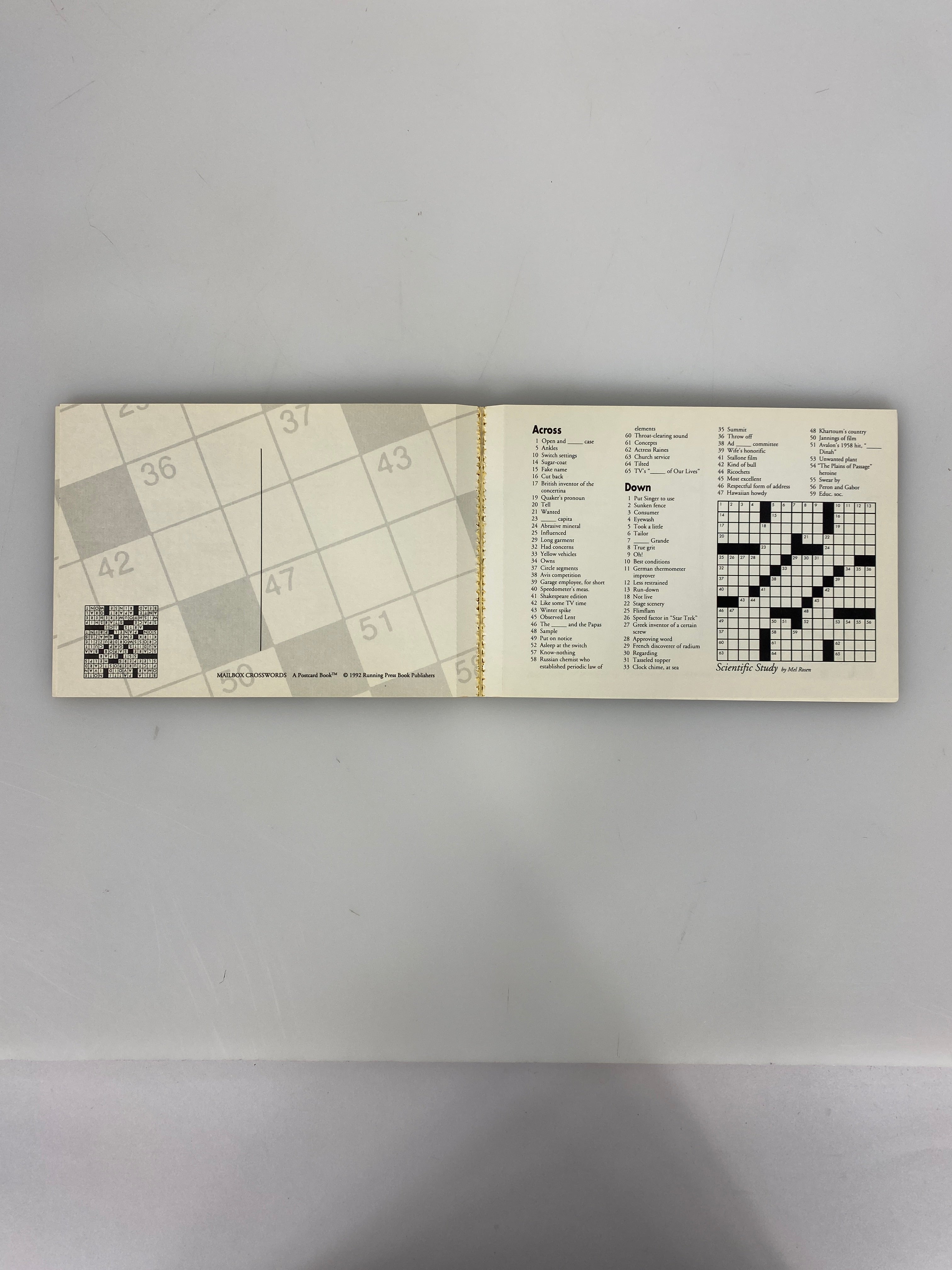 Mel Rosen Mailbox Crosswords Postcard Book