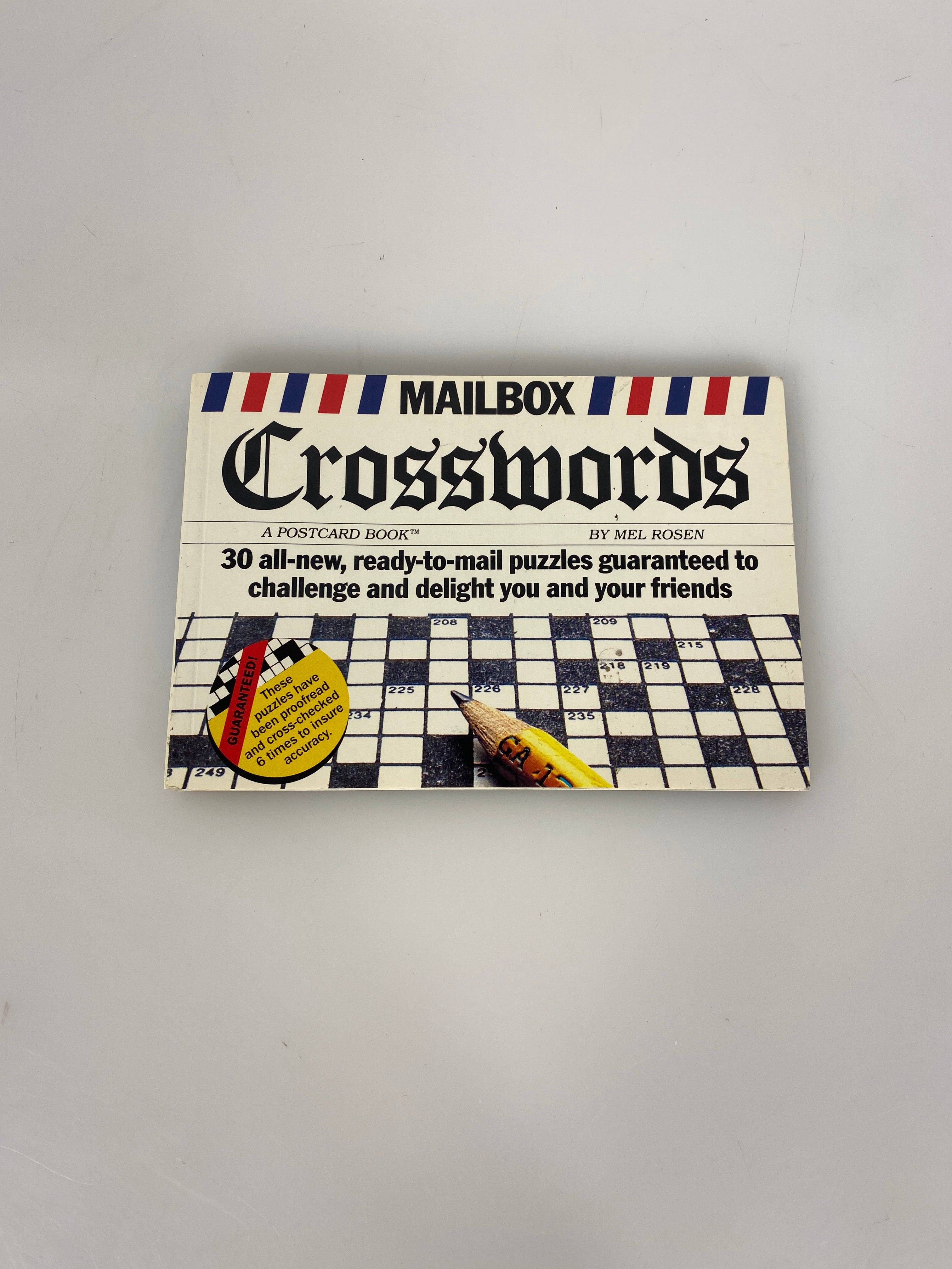 Mel Rosen Mailbox Crosswords Postcard Book