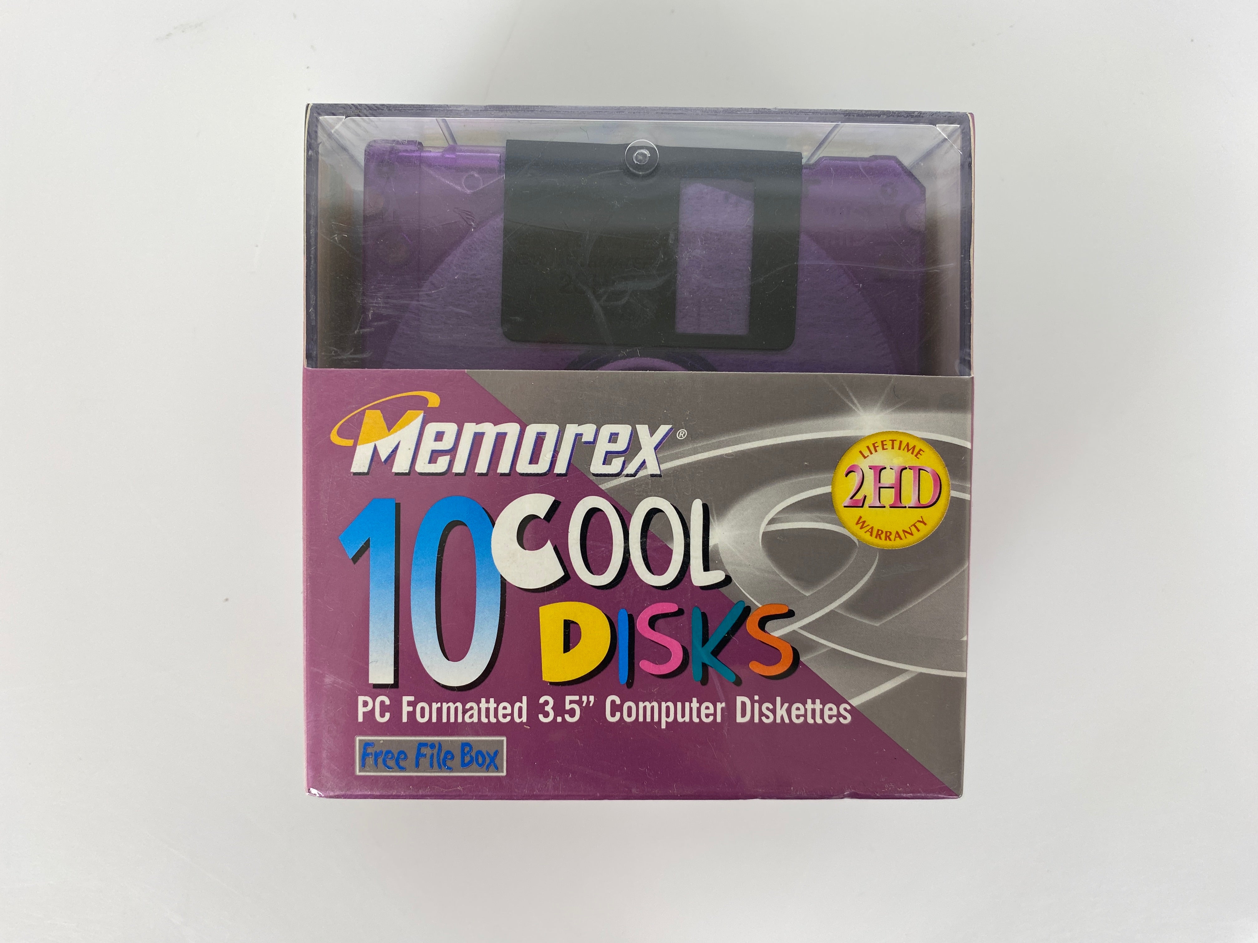 Memorex 2HD 1.44MB Cool Colors Diskettes 10-Pack *New*