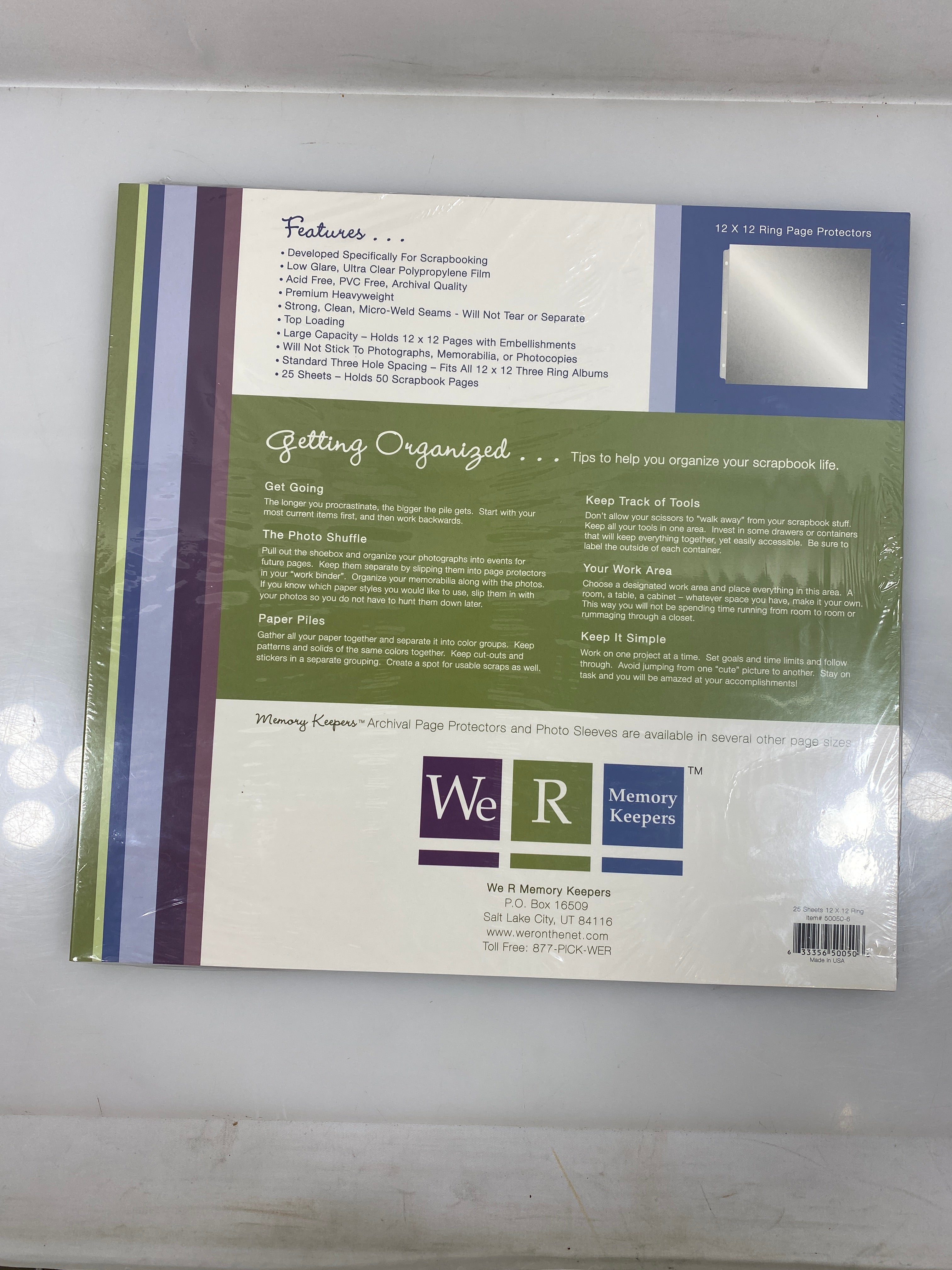 Memory Keepers 3-Ring Album Page Protectors