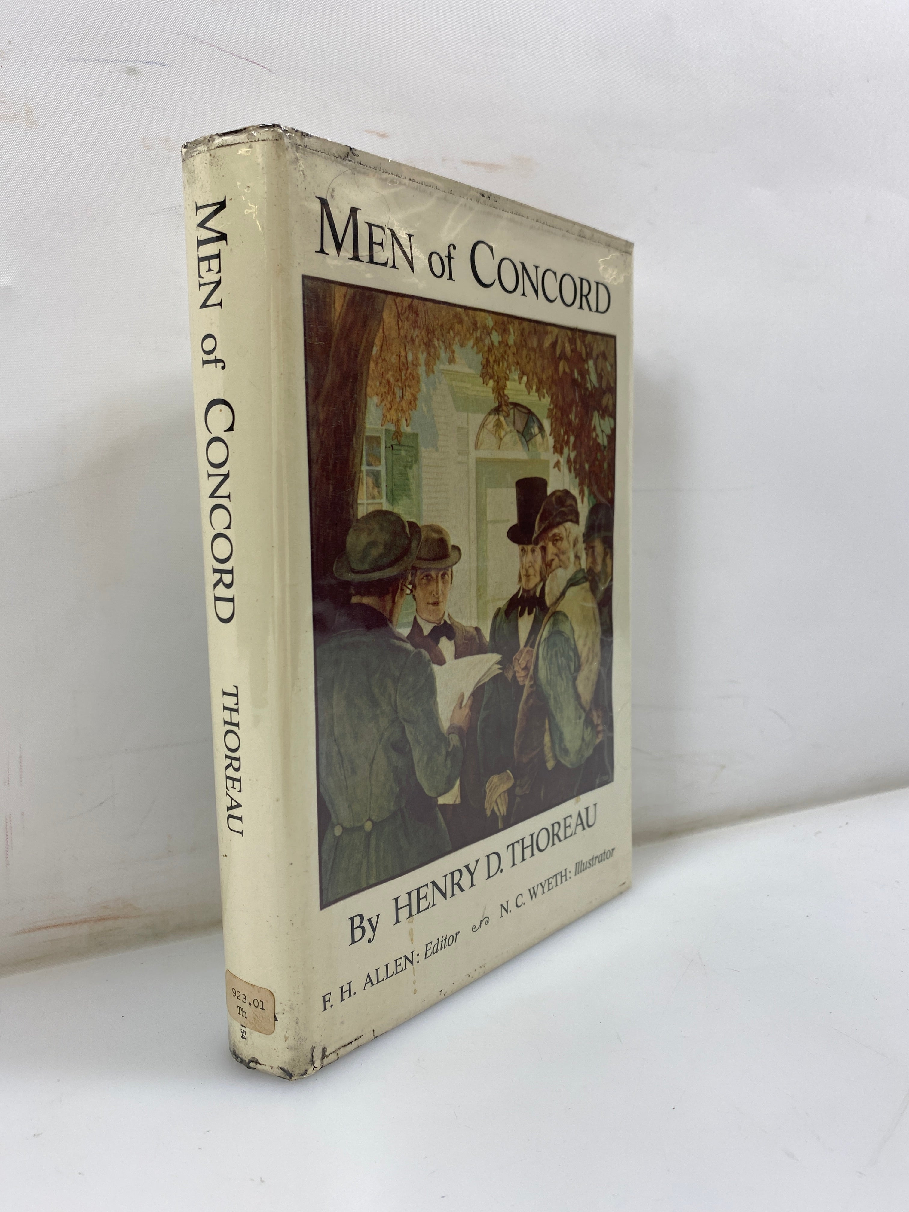 Men of Concord by Thoreau Bonanza Books 1936 HCDJ