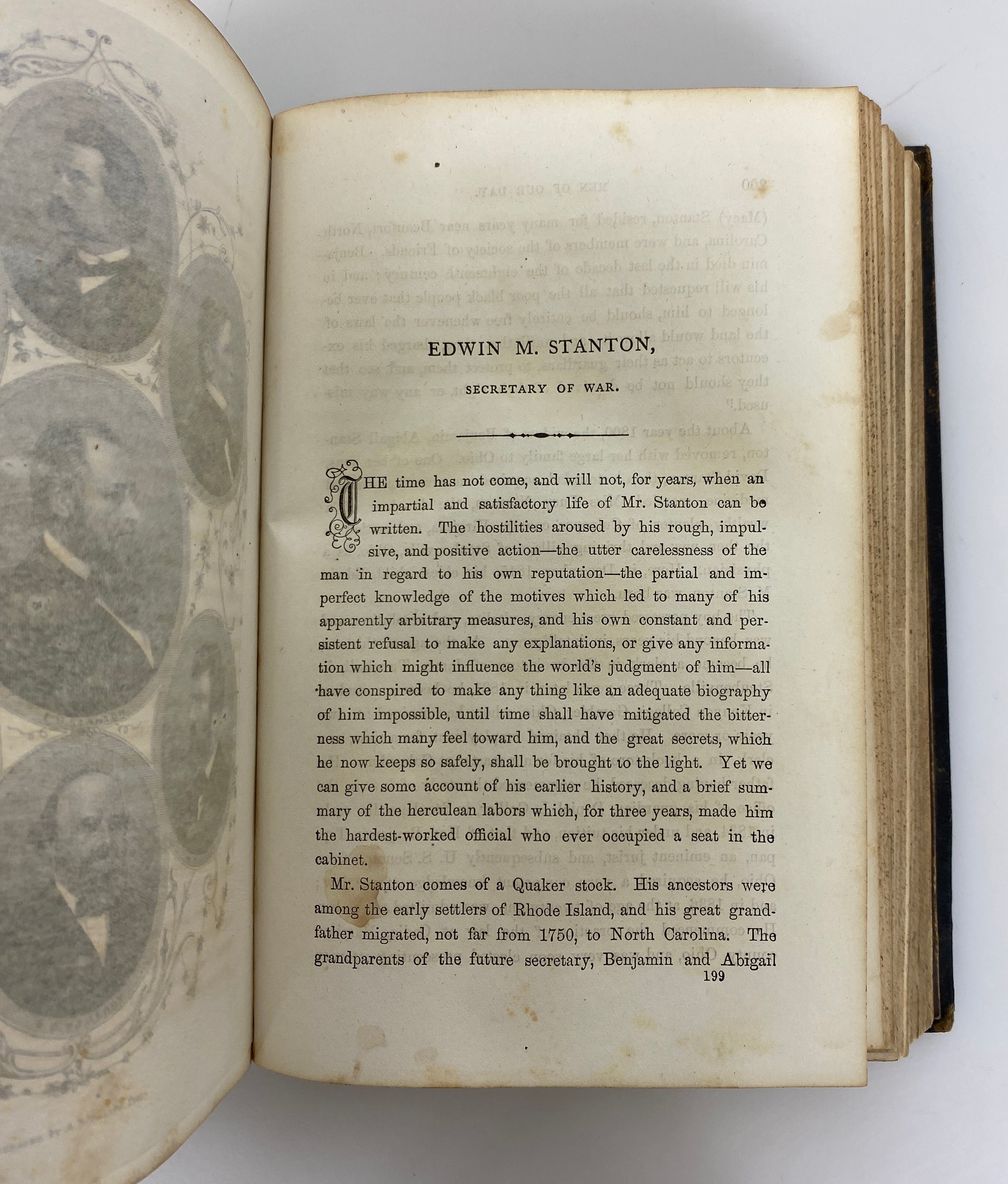 Men of Our Day or Biographical Sketches Brockett 1868 Antique HC