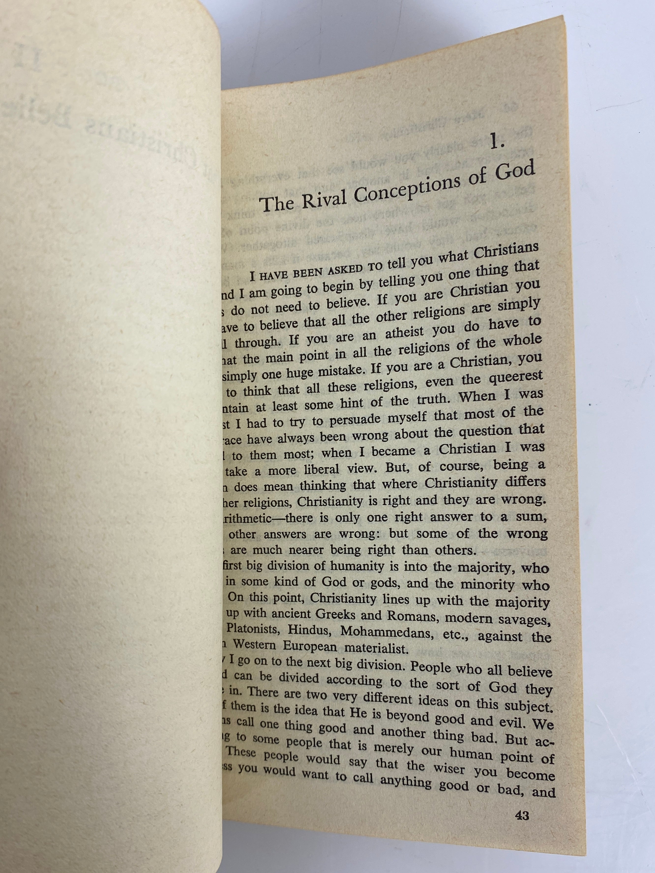Mere Christianity by C. S. Lewis 1977 SC