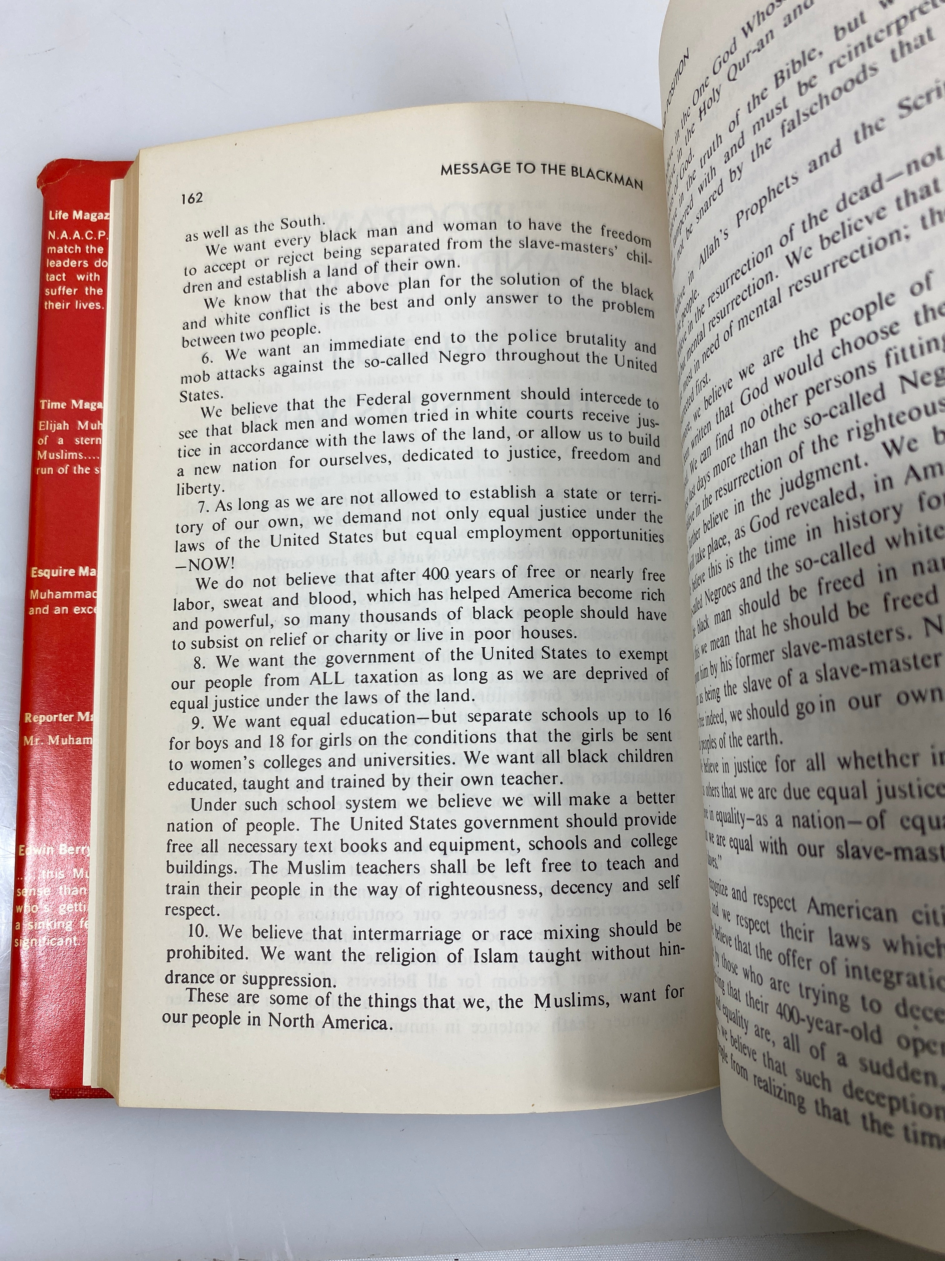 Message to the Blackman in America by Elijah Muhammad 1965 HCDJ