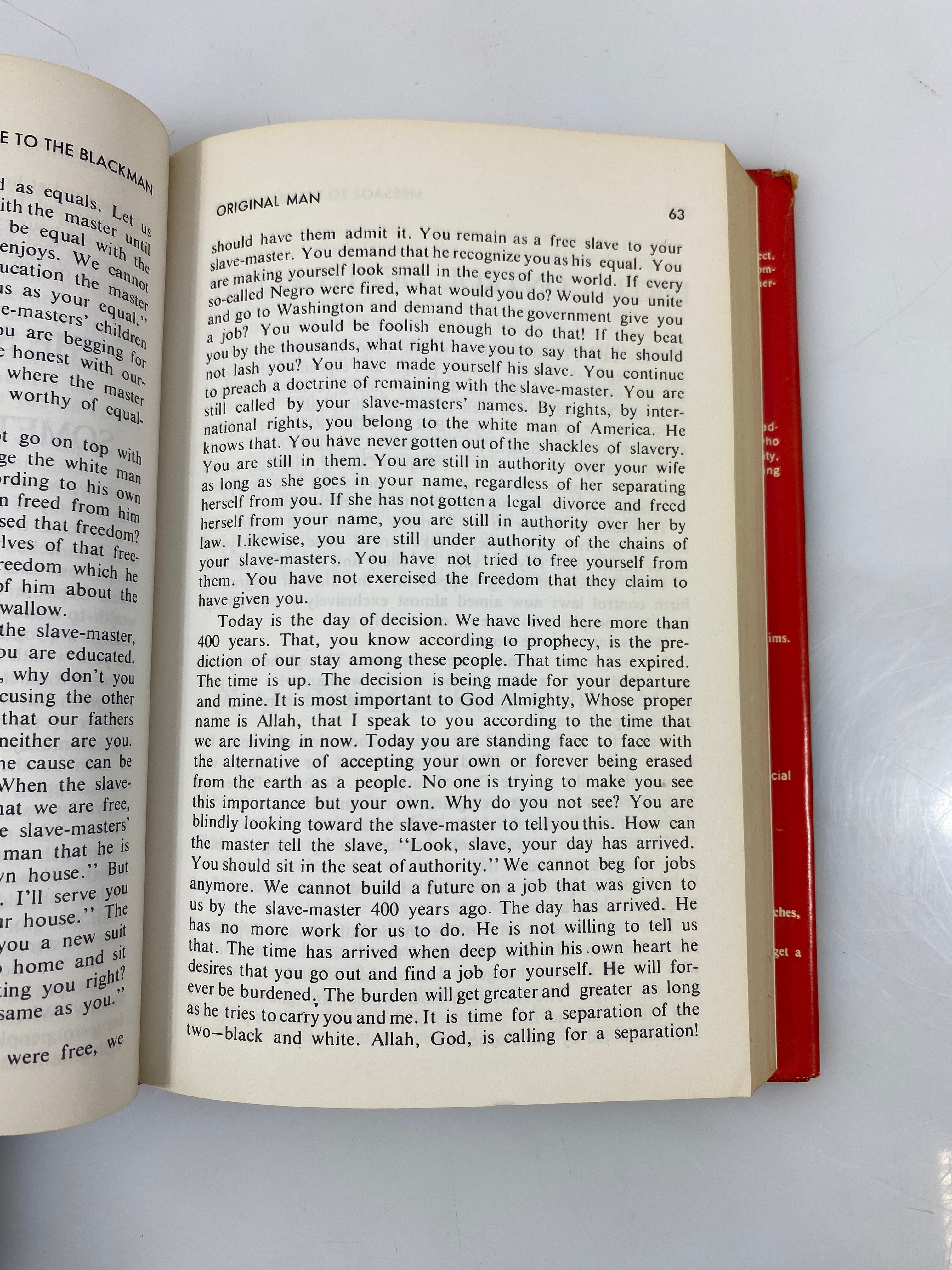 Message to the Blackman in America by Elijah Muhammad 1965 HCDJ