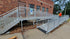 Metal Accessibility Ramp with Side Hand Rails