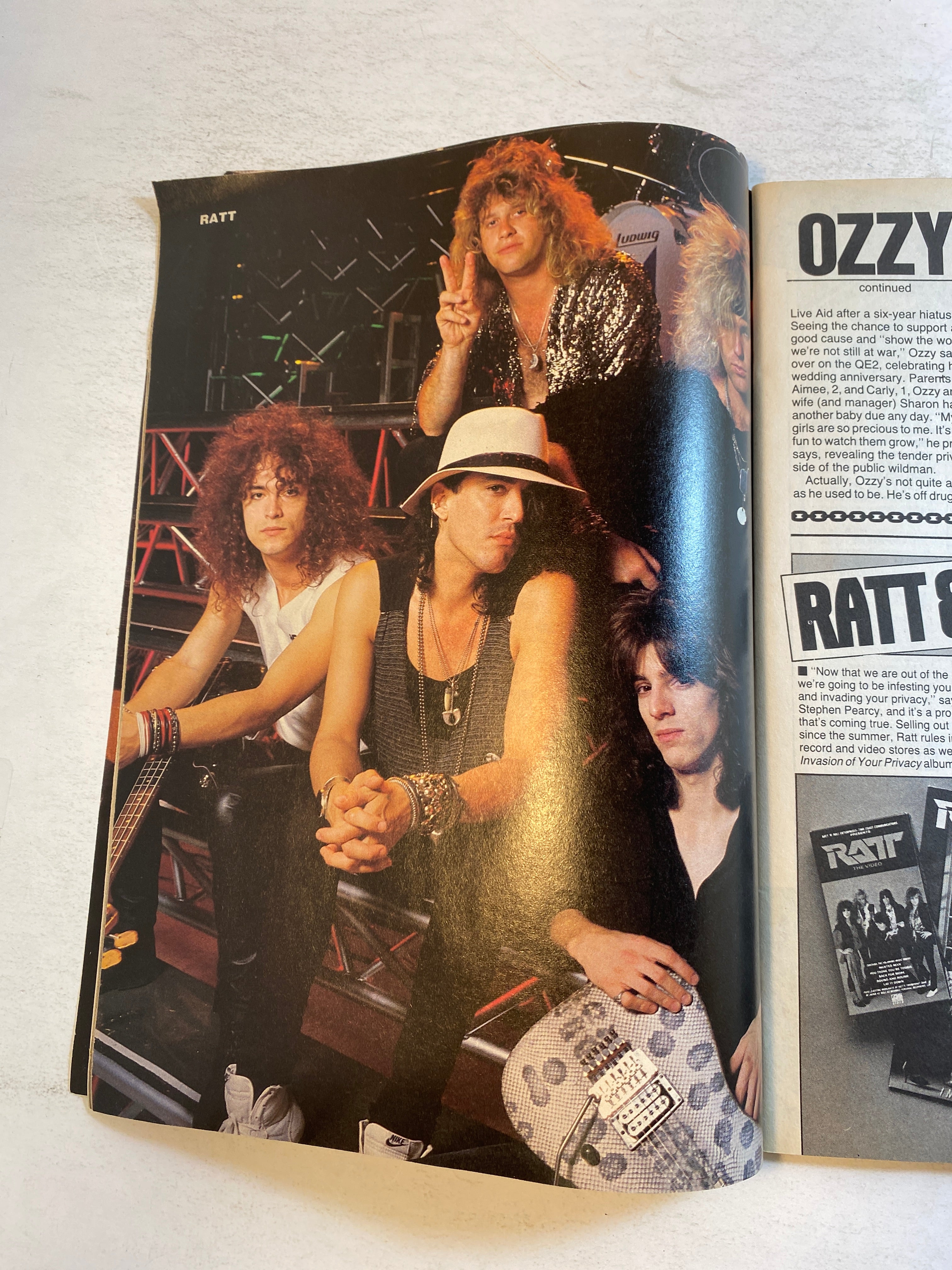 Metal Edge Magazine January 1986 Ratt Motley Crue