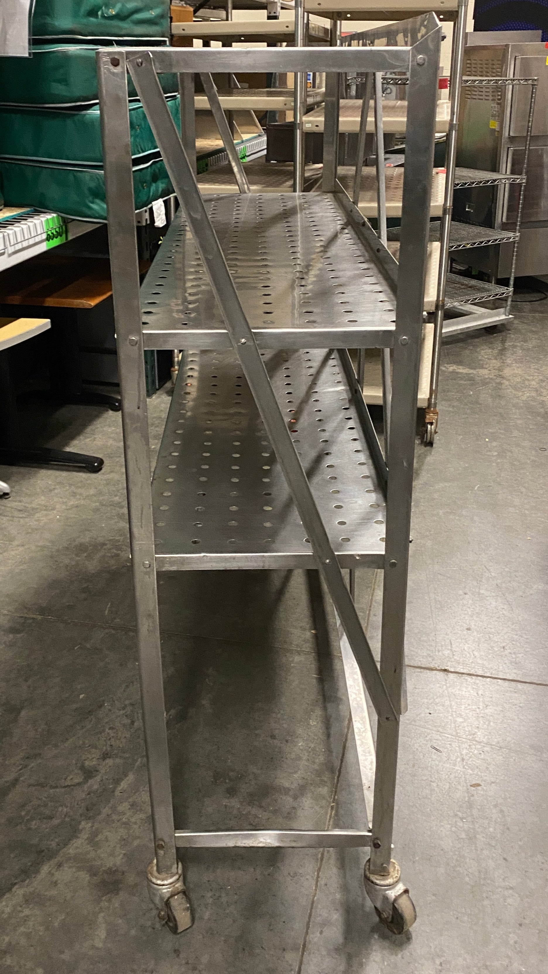 Metal Framed 3 Layer Wheeled Rack