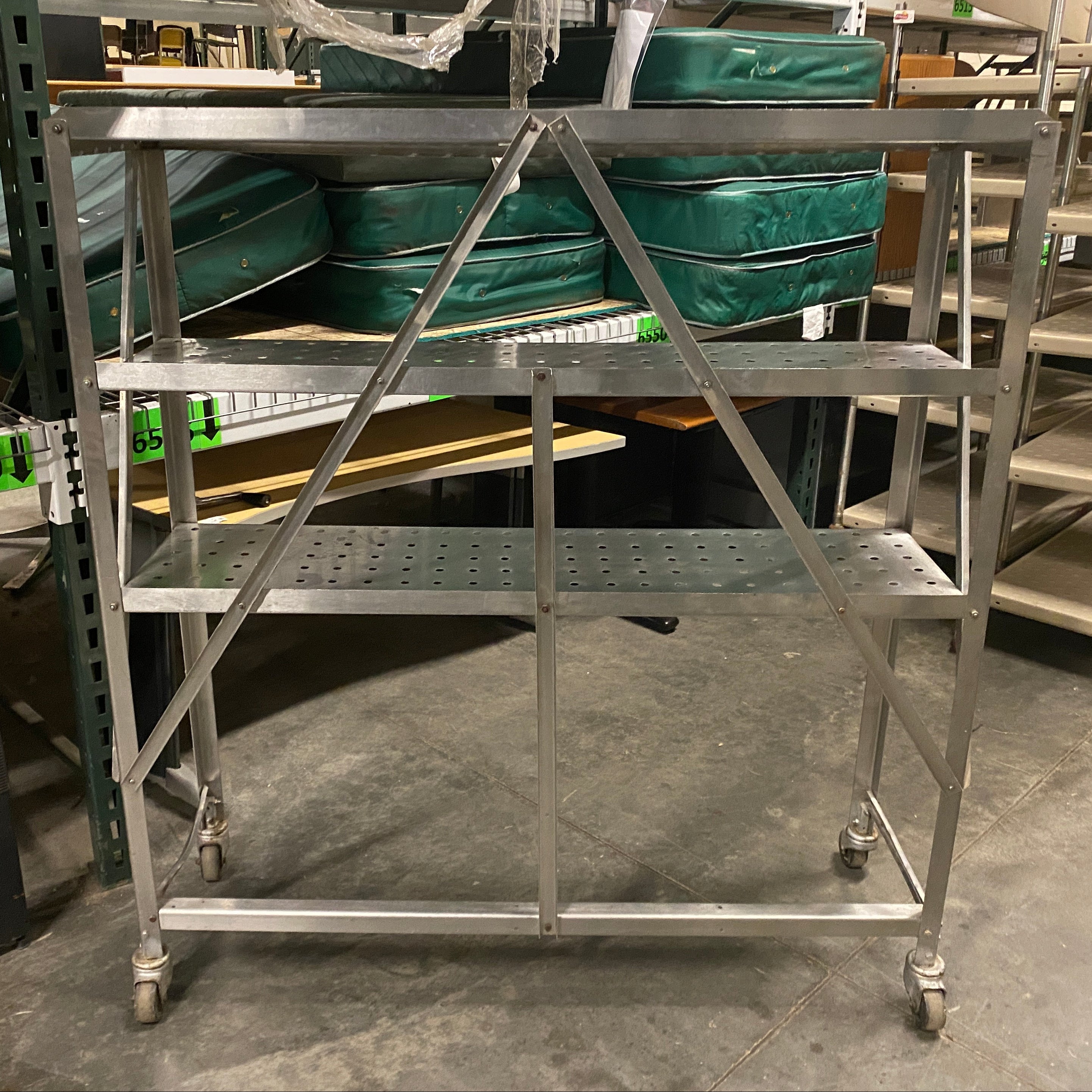 Metal Framed 3 Layer Wheeled Rack