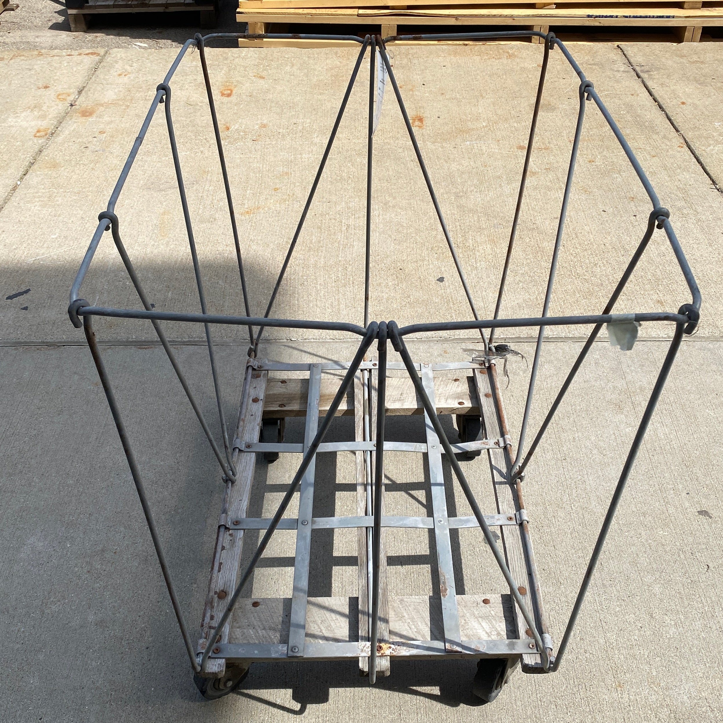 Metal Wire Frame Wheeled Multi-Purpose Cart