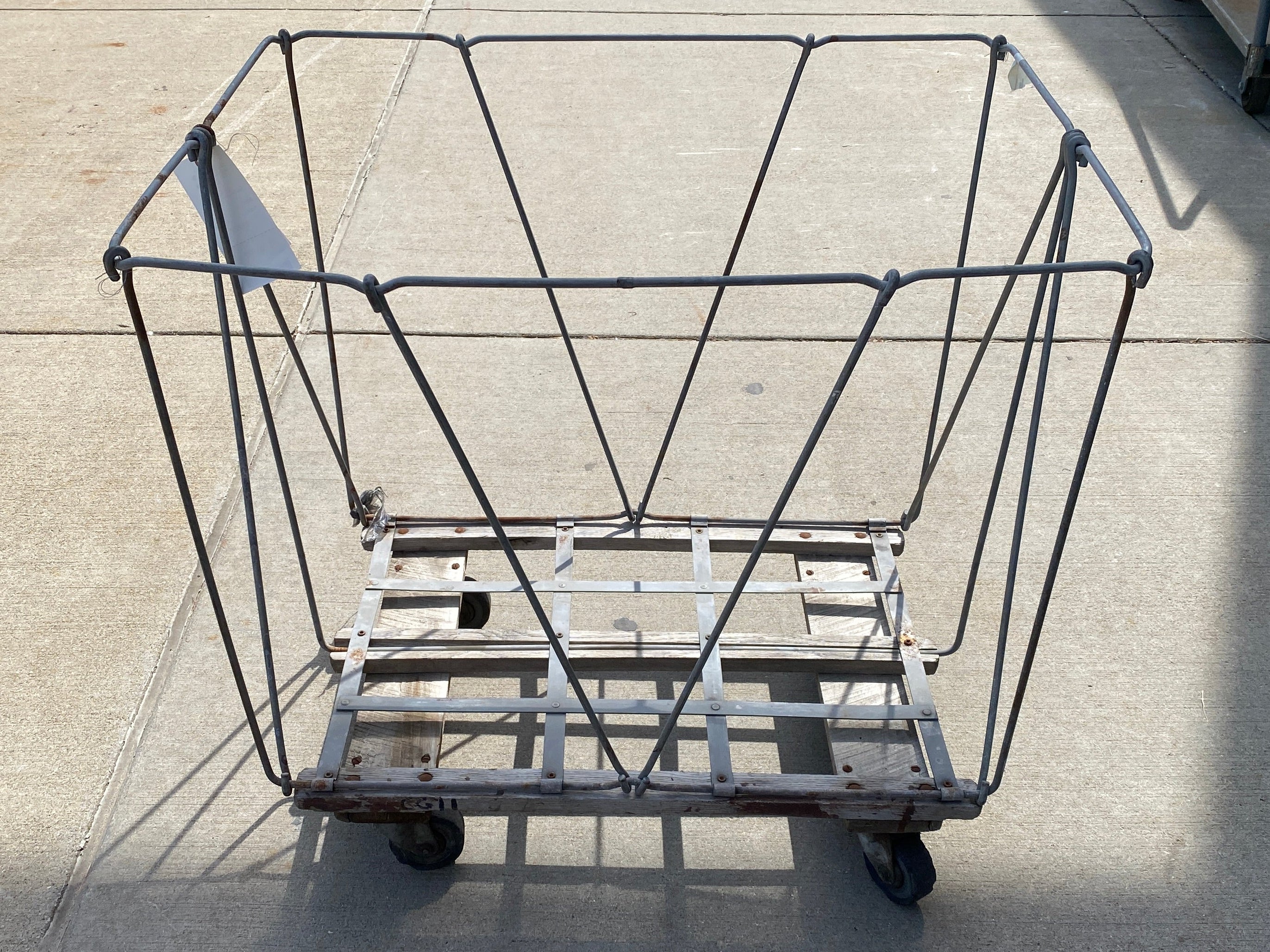 Metal Wire Frame Wheeled Multi-Purpose Cart