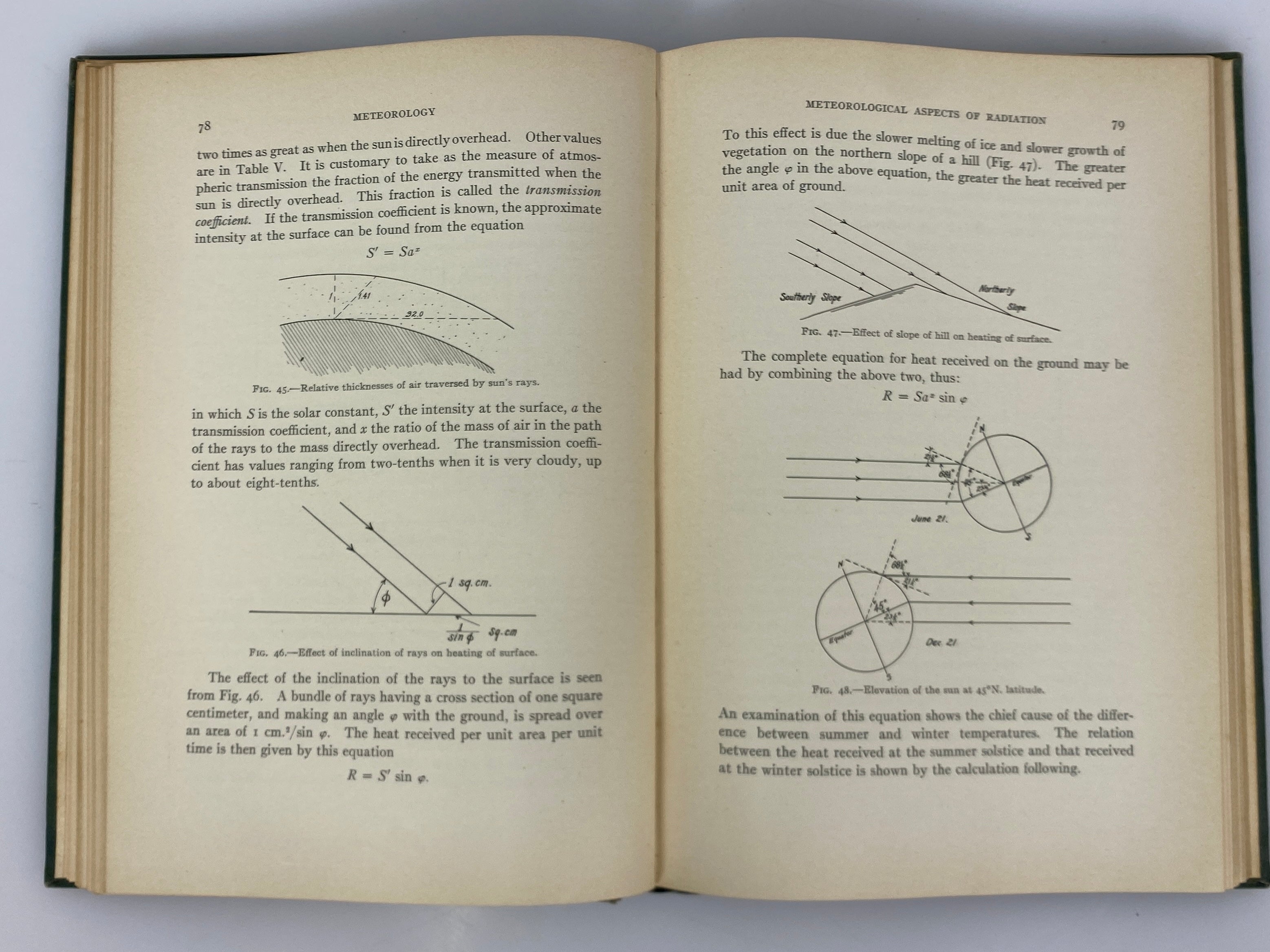 Meteorology by Donald S. Piston 1931 Blakiston Vintage HC