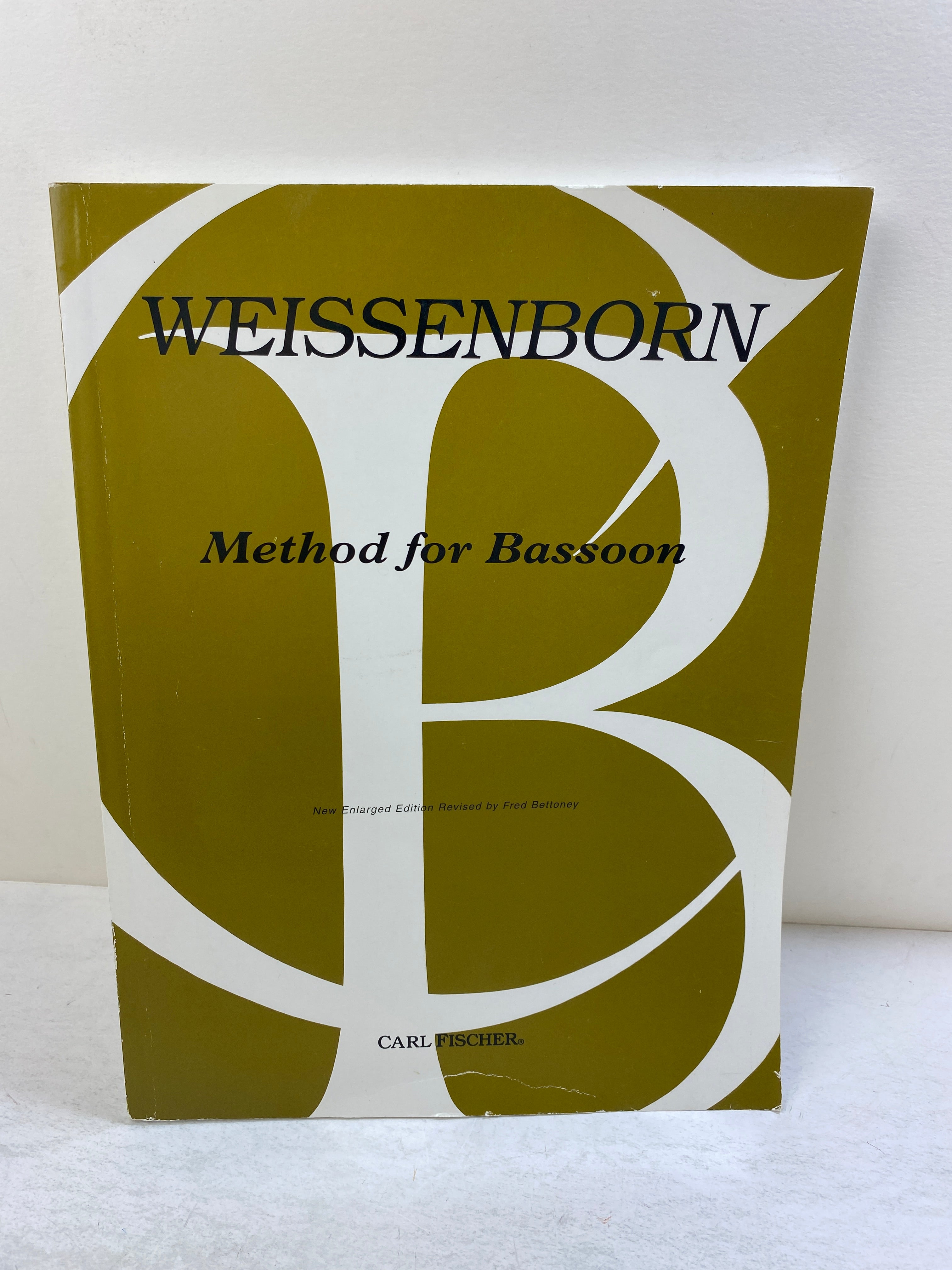 Method for Bassoon by Julius Weissenborn Carl Fischer SC