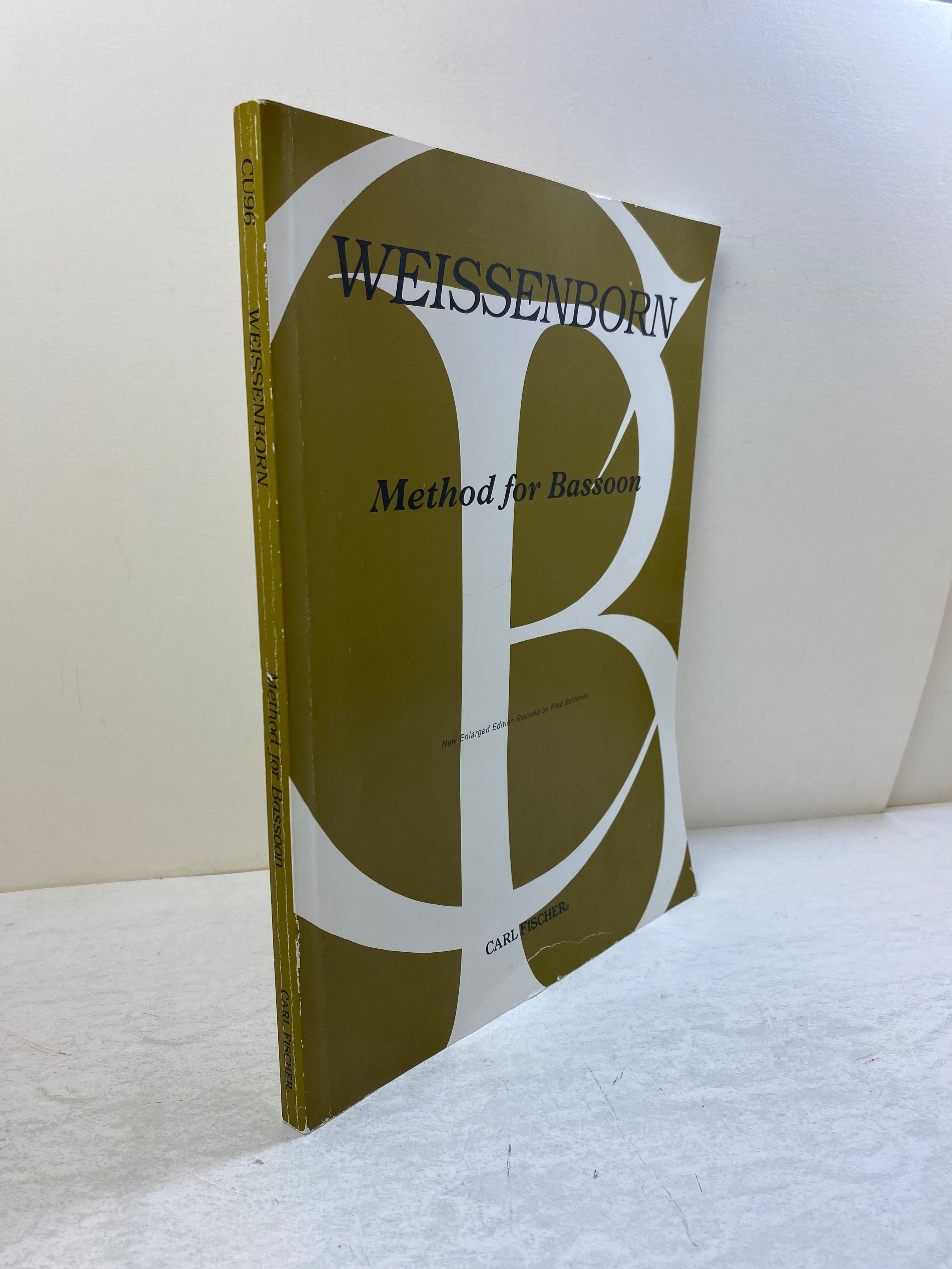 Method for Bassoon by Julius Weissenborn Carl Fischer SC