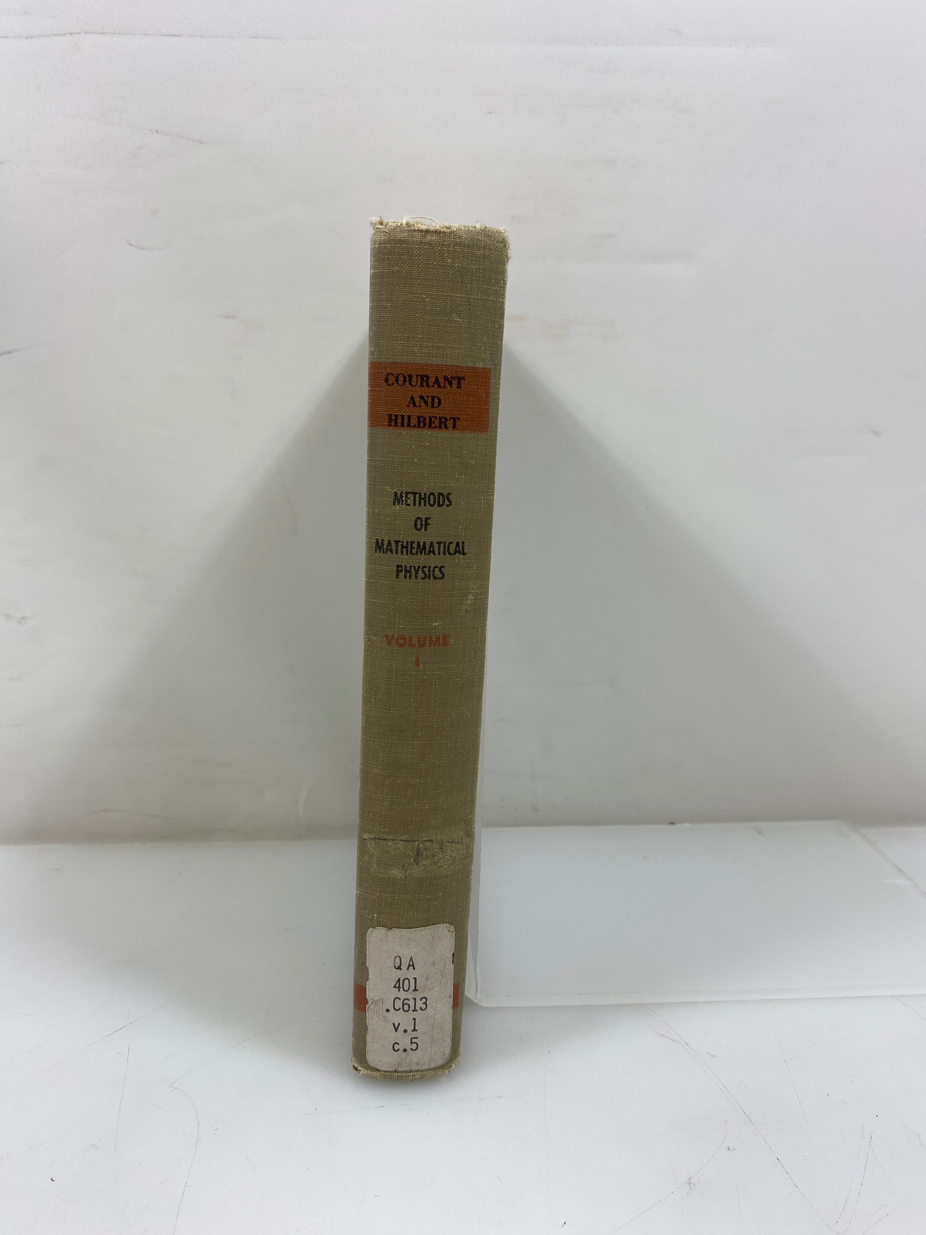 Methods of Mathematical Physics Vol I by Curant/Hilbert Ex-library 1965 HC
