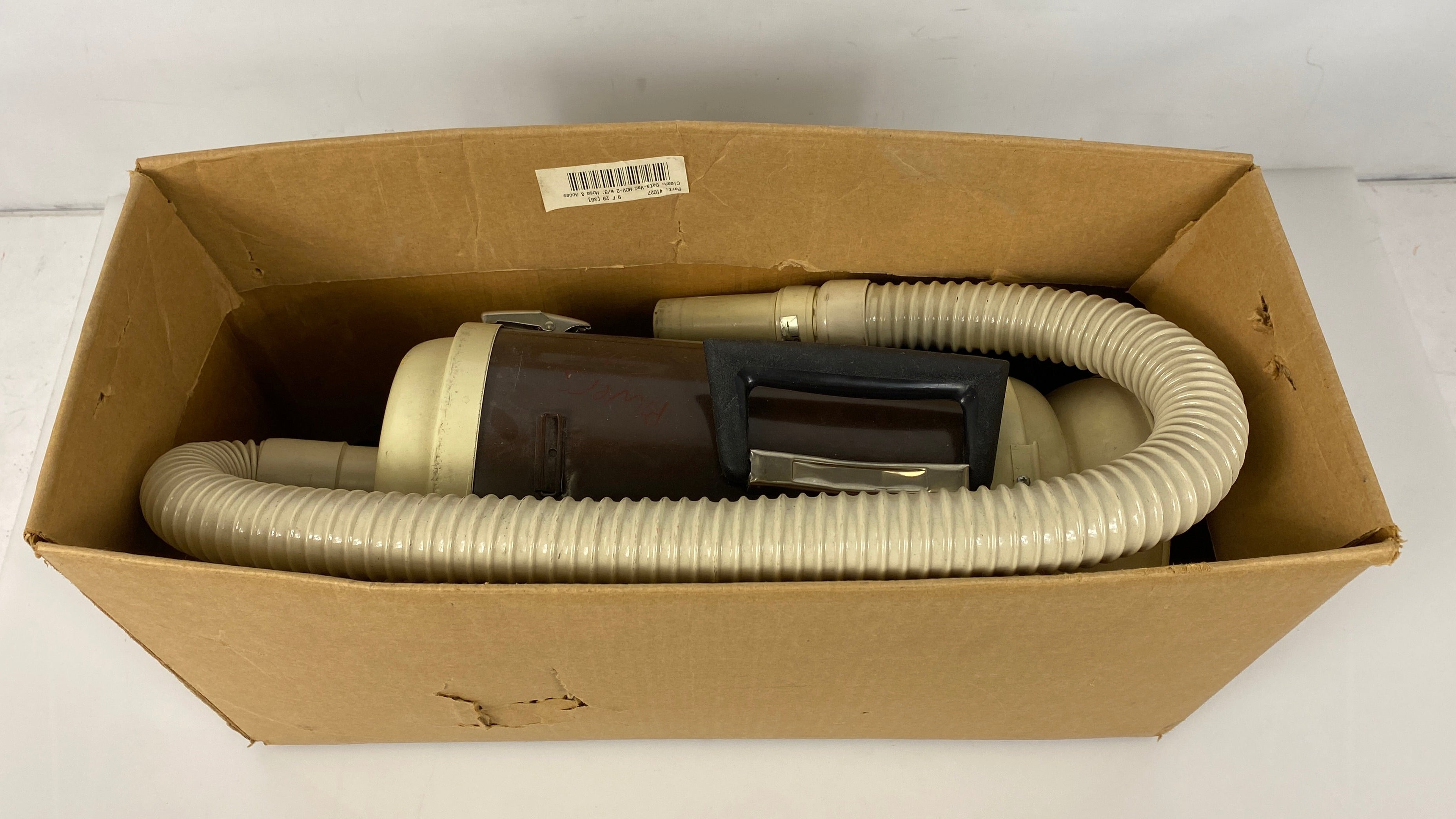 Metro "Data-Vacs/2" Vintage Handheld Vacuum w/ Attachments