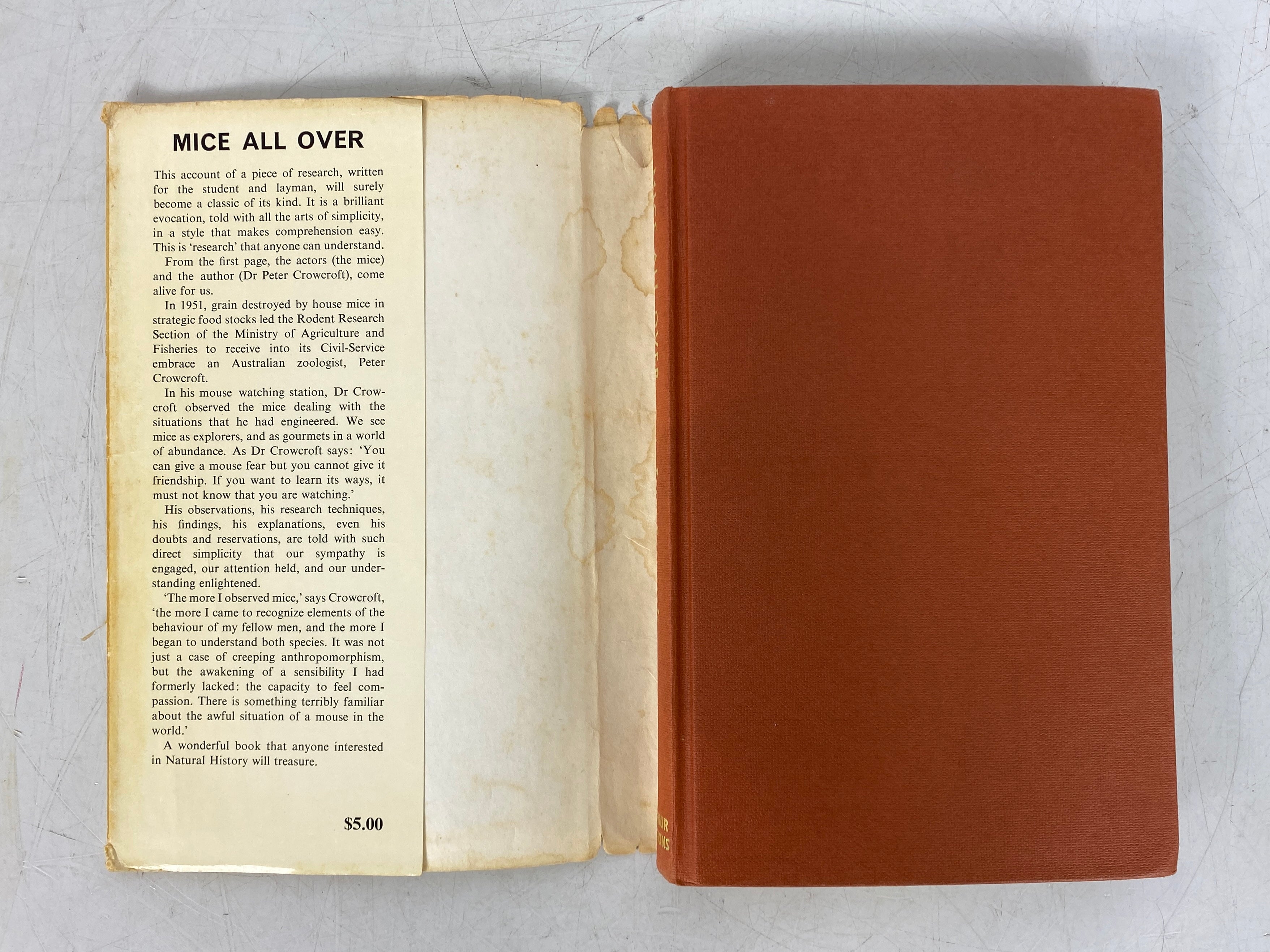 Mice All Over by Peter Crowcroft 1966 Dufour Editions Inc HC DJ
