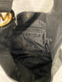Michael Kors Black Pebbled Leather and Gold Large Sholder Bag