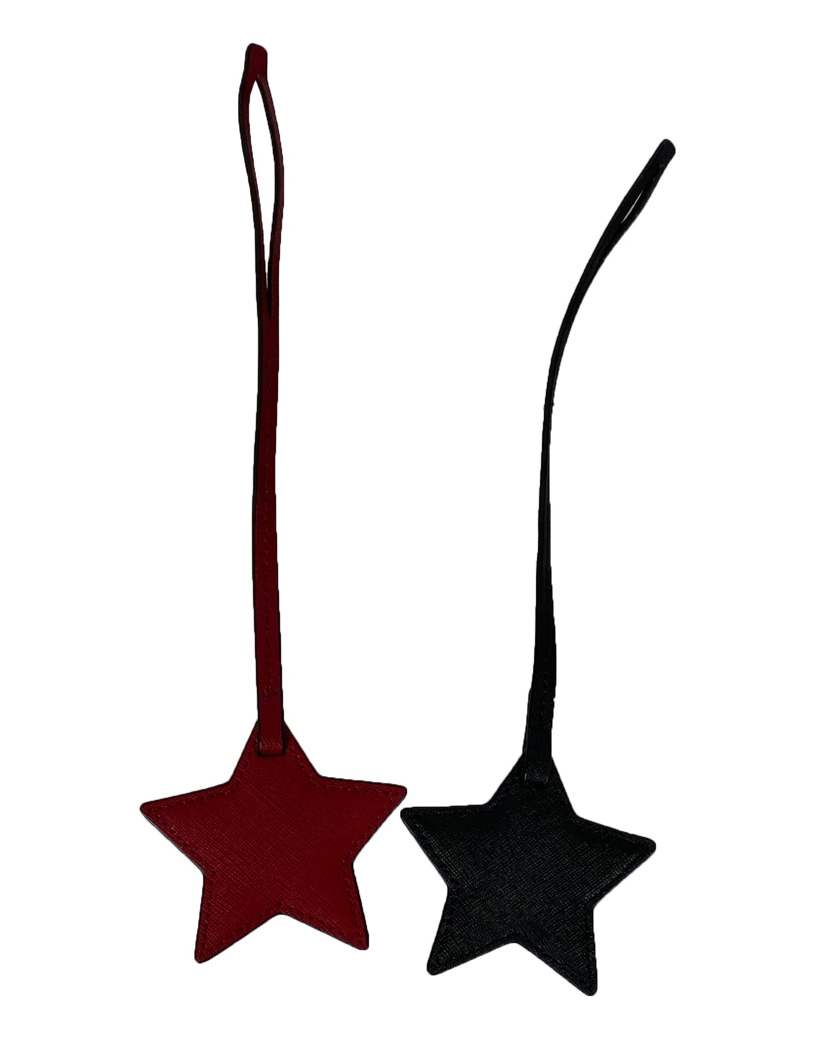 Michael Kors Red and Black Star-Shaped Luggage Tags (Set of 2)
