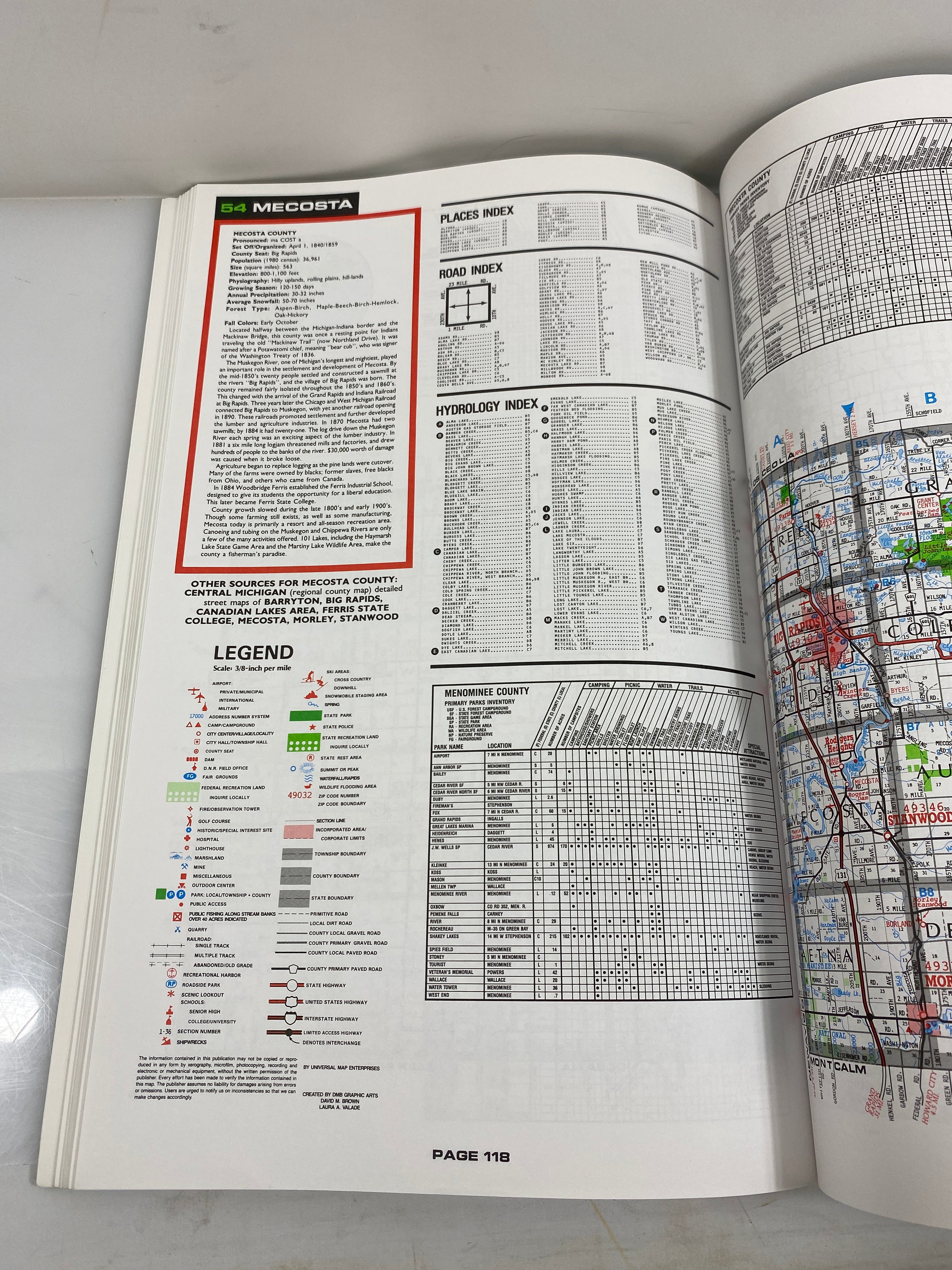 Michigan County Atlas UniversalMap SC