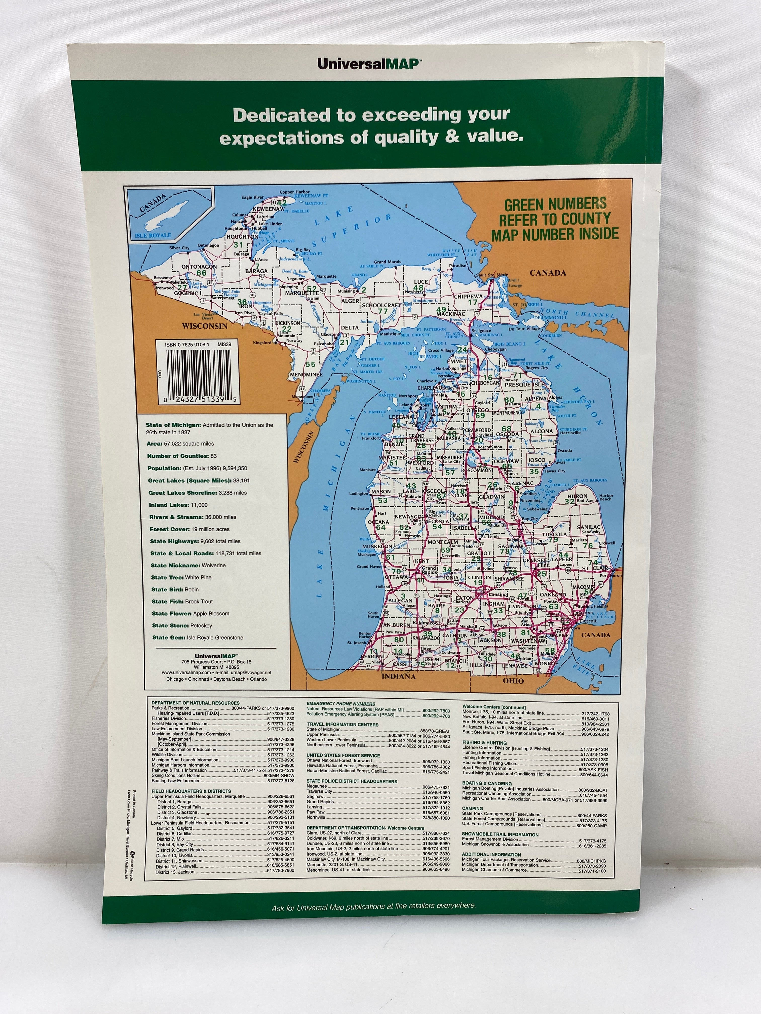 Michigan County Atlas UniversalMap SC