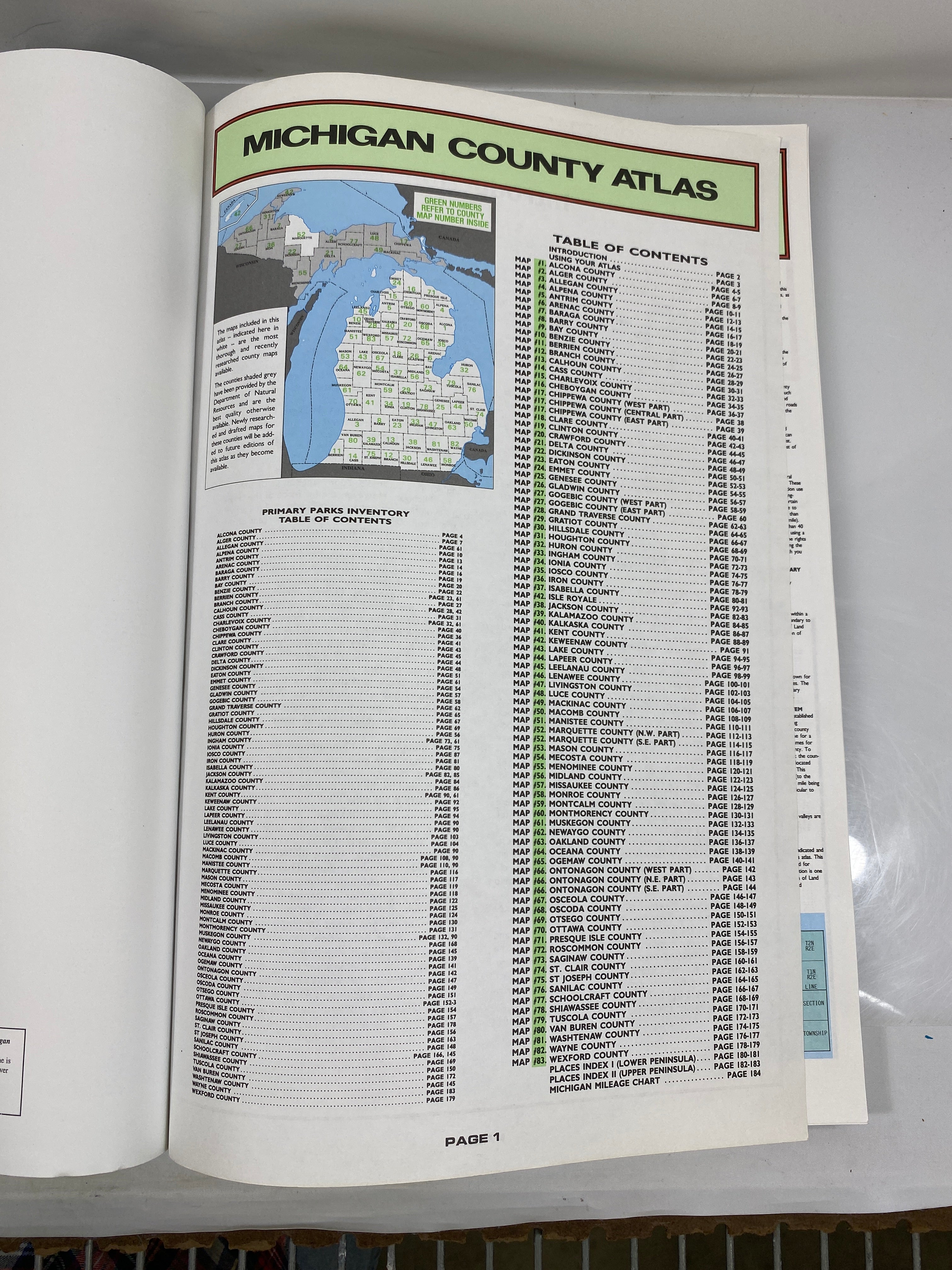 Michigan County Atlas UniversalMap SC