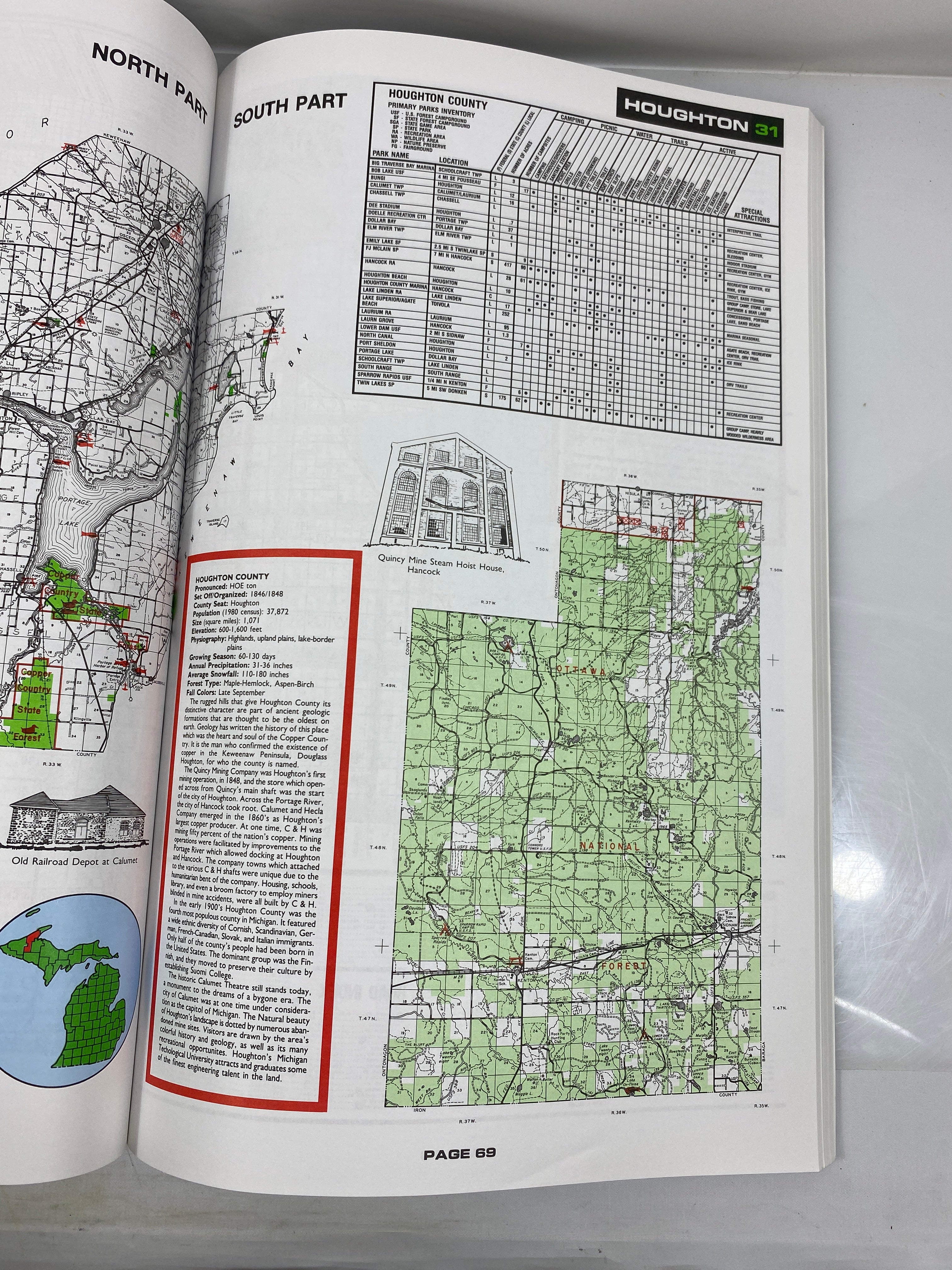 Michigan County Atlas UniversalMap SC