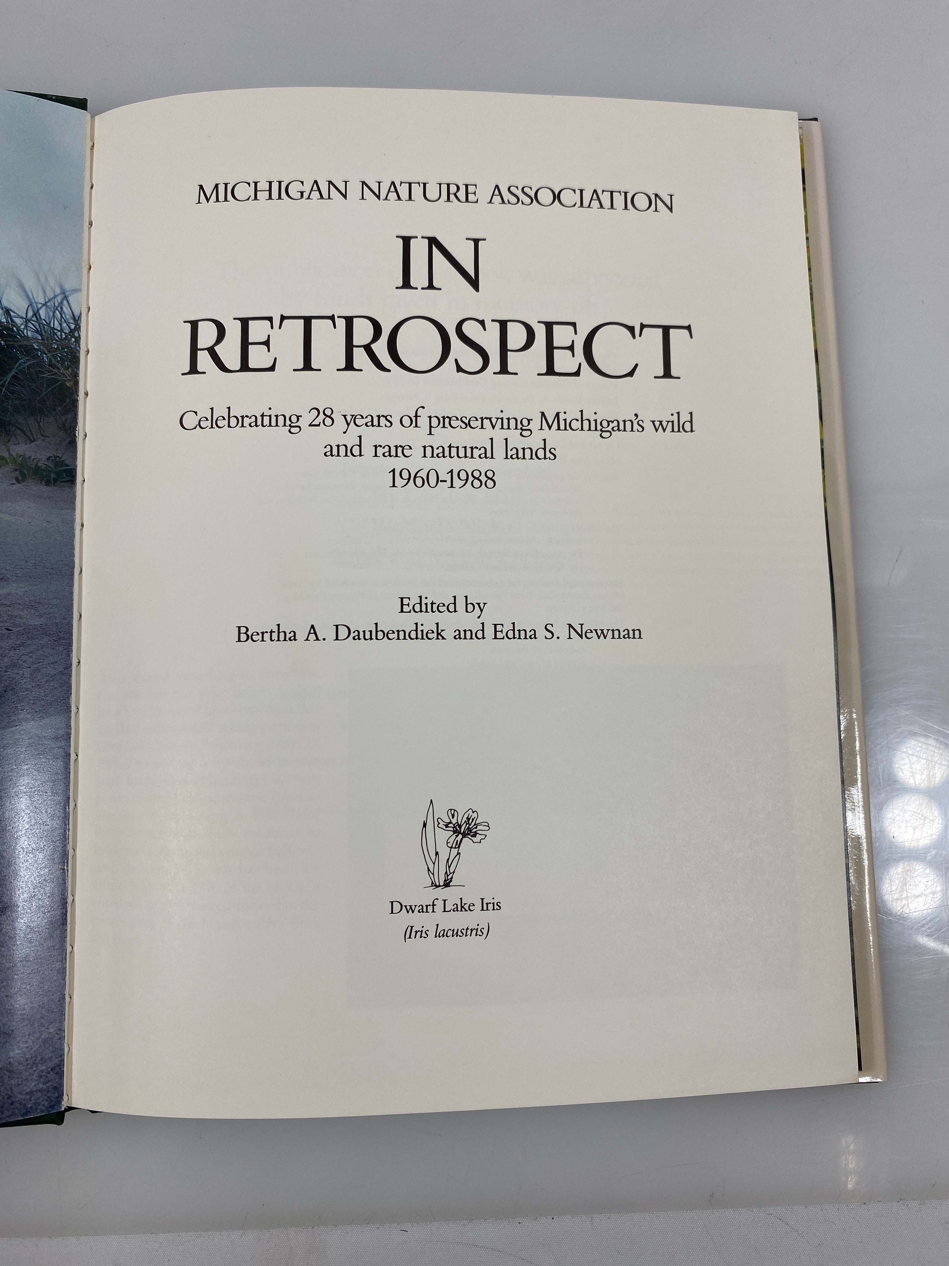 Michigan Nature Association in Retrospect Daubendiek/Newnan 1988 HCDJ