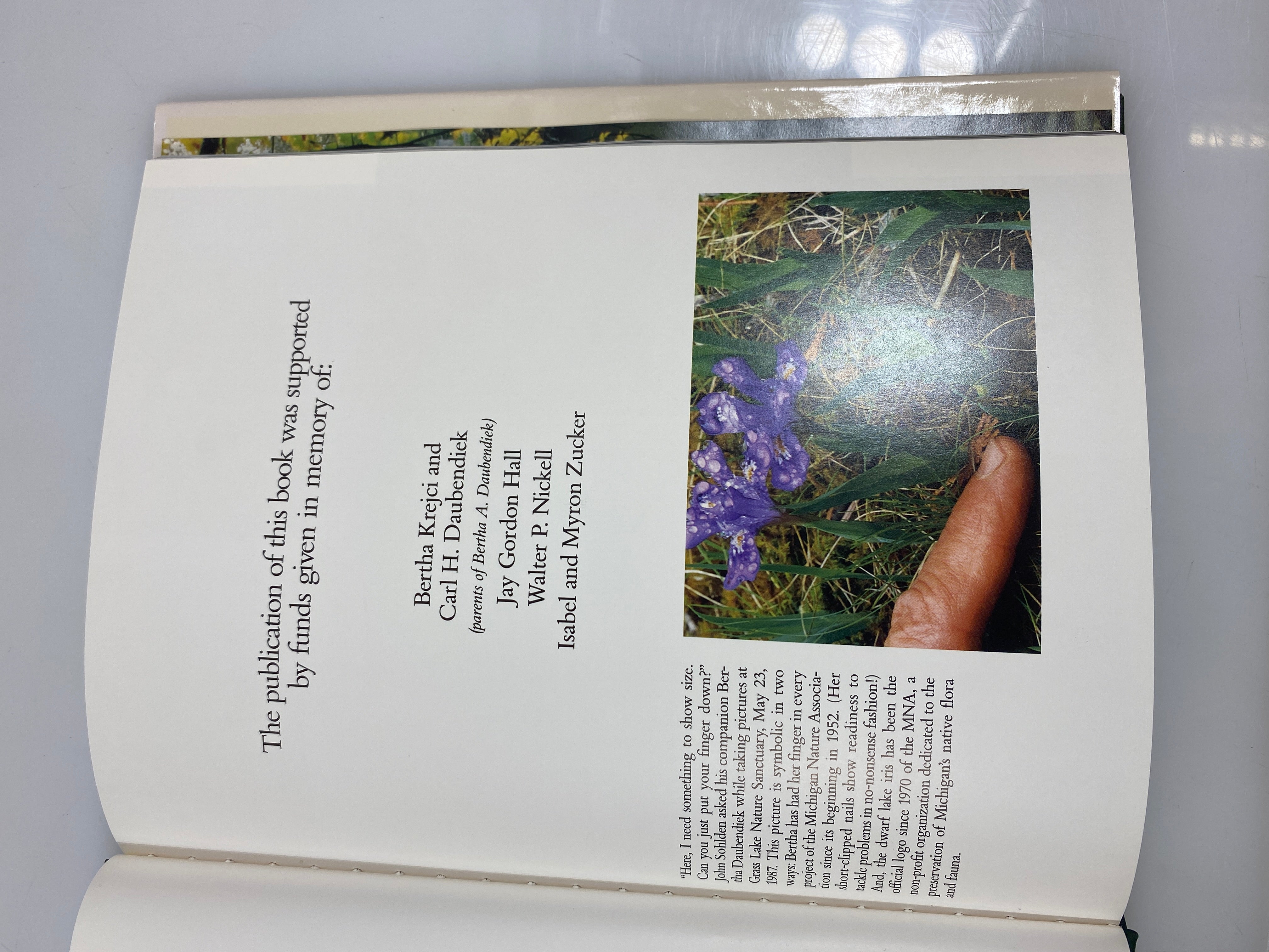 Michigan Nature Association in Retrospect Daubendiek/Newnan 1988 HCDJ