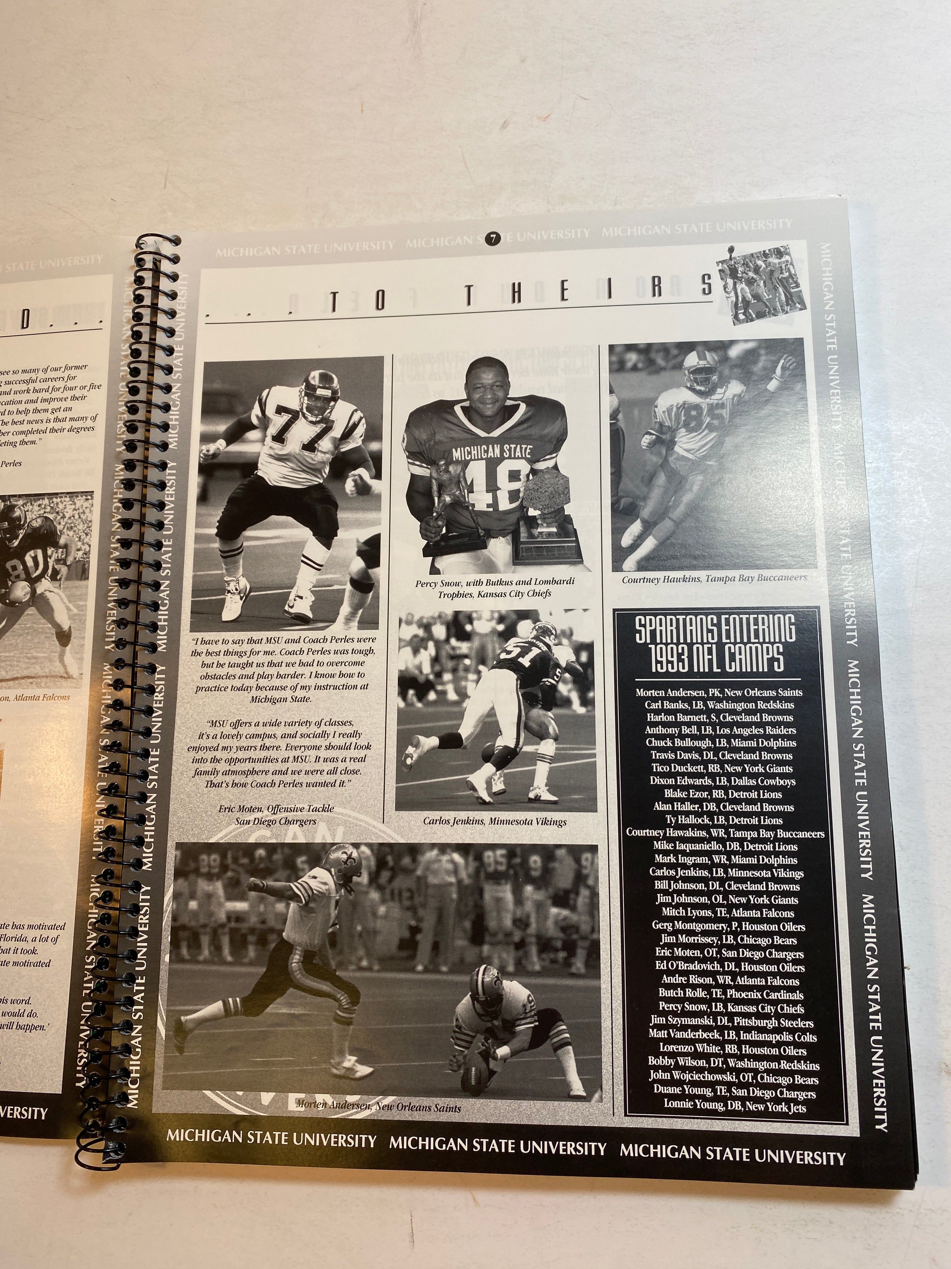 Michigan State Football Media Guide 1993