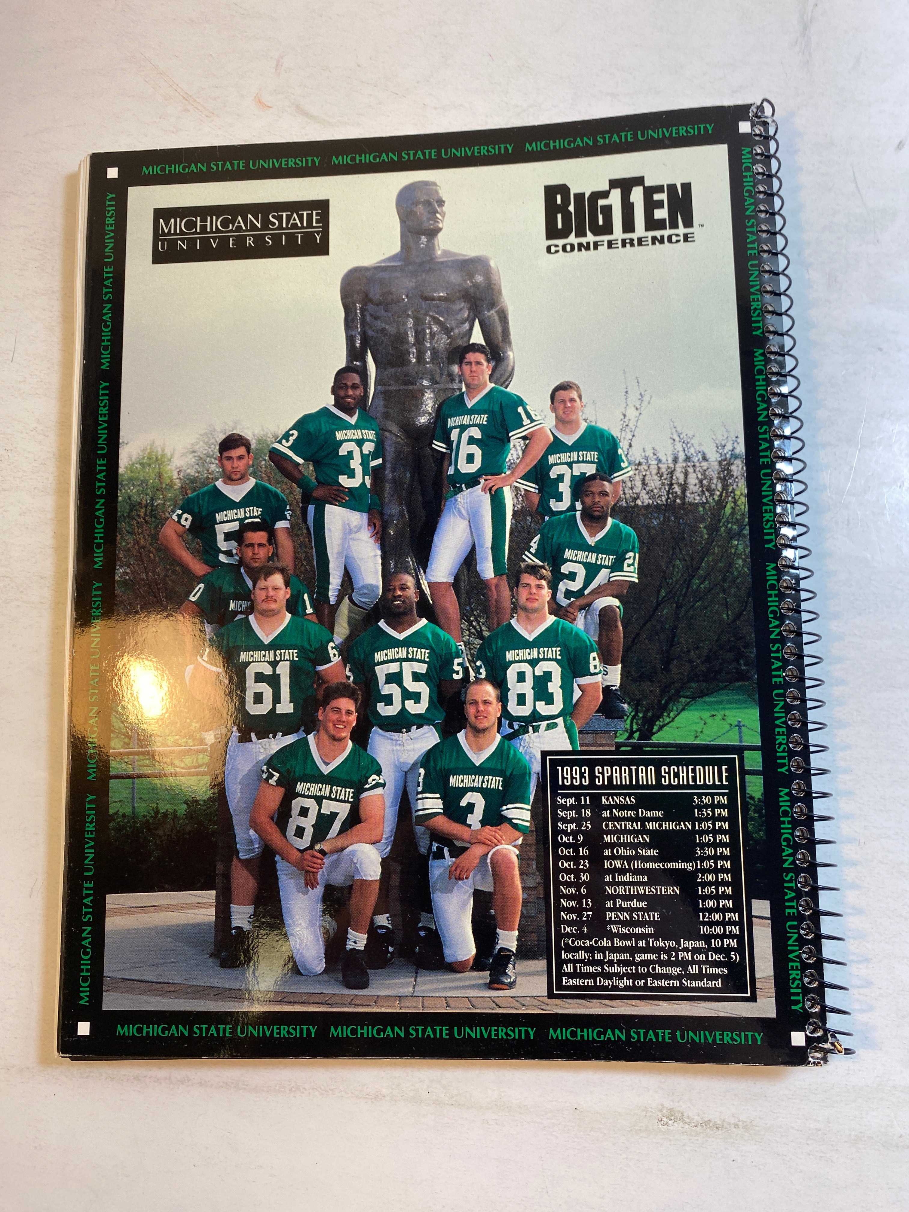 Michigan State Football Media Guide 1993