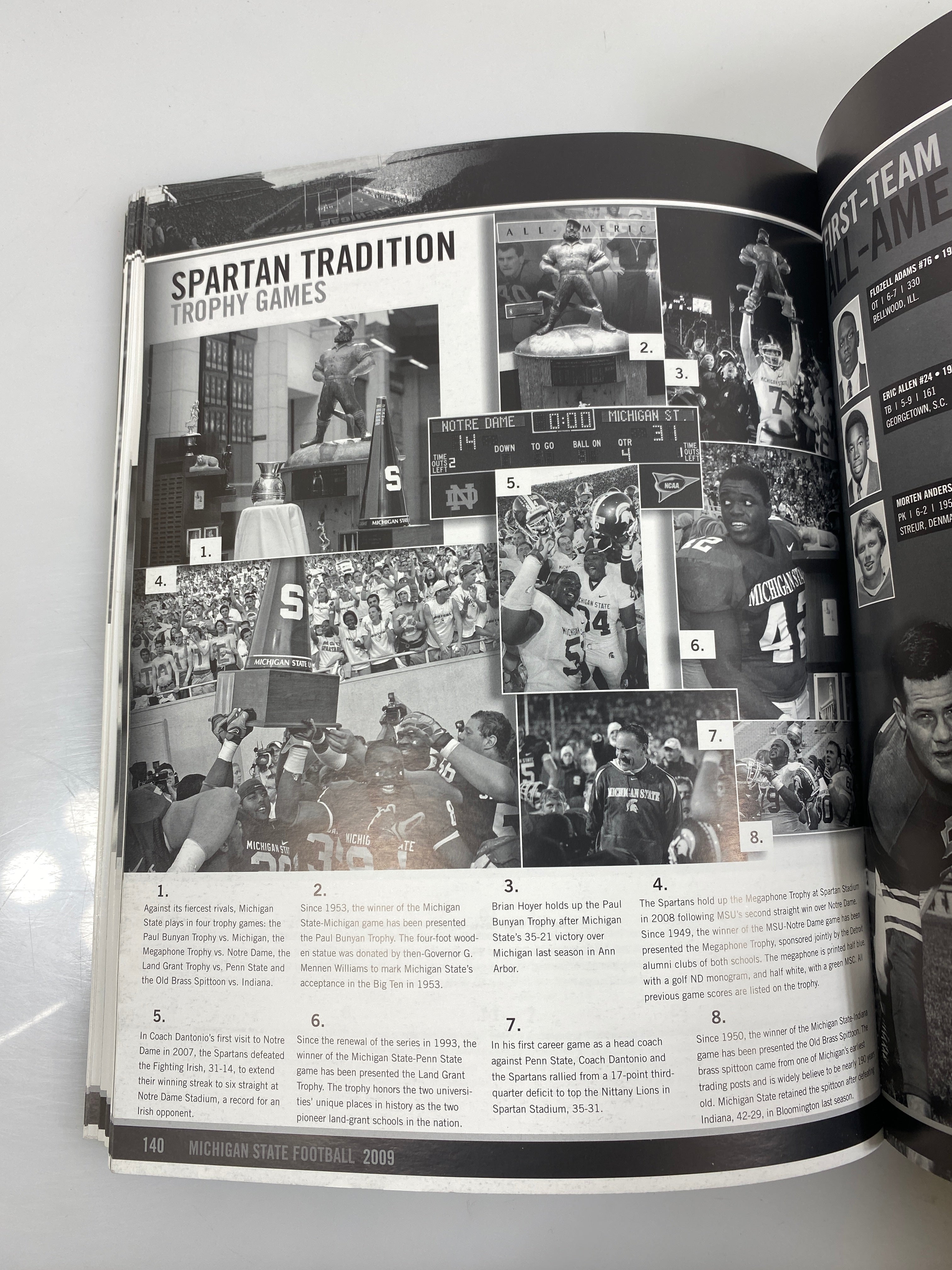 Michigan State Spartan Football 2009 Guide SC