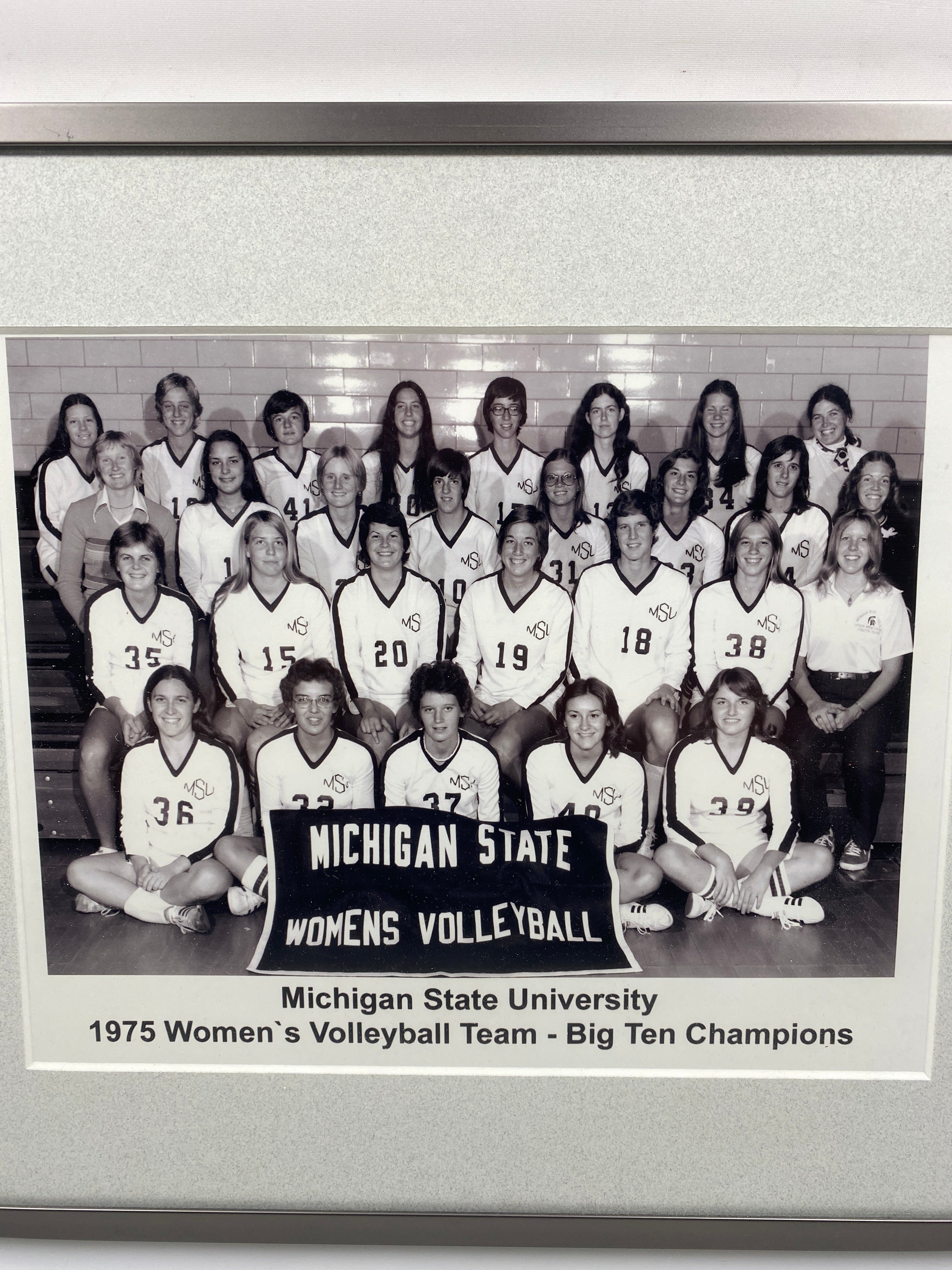 Michigan State University 1975 Women's Volleyball Team - Big Ten Champions