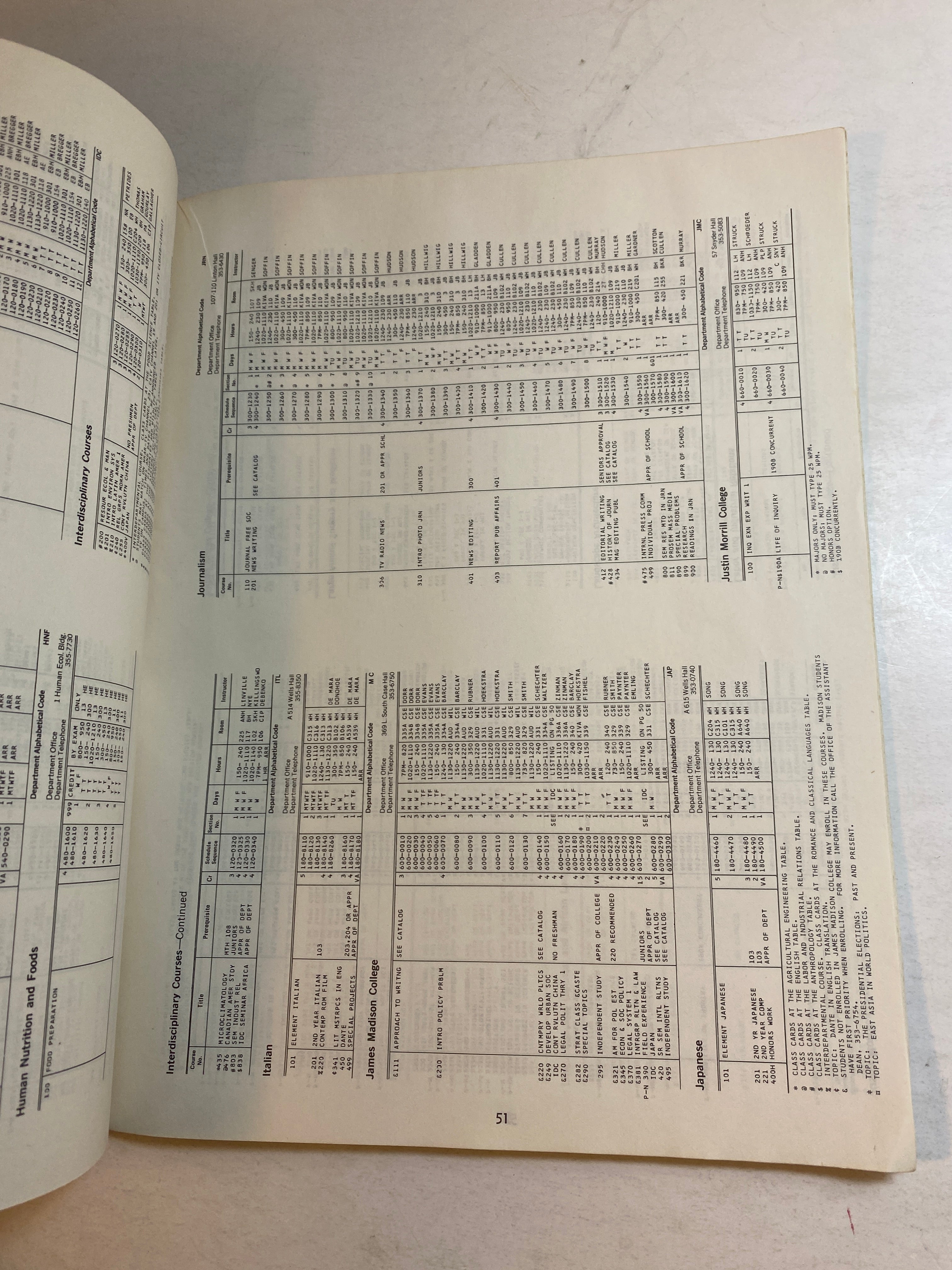 Michigan State University Bulletin Fall 1976 Schedule of Courses Handbook