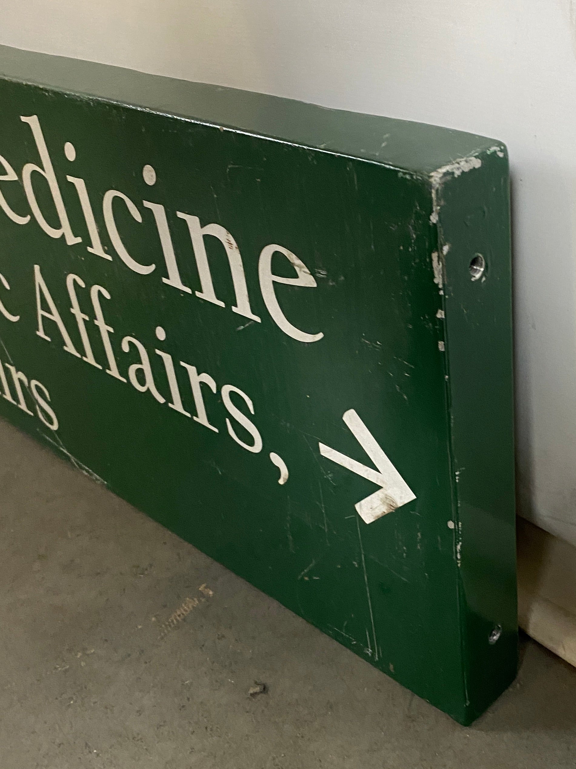 Michigan State University "College of Human Medicine" Sign