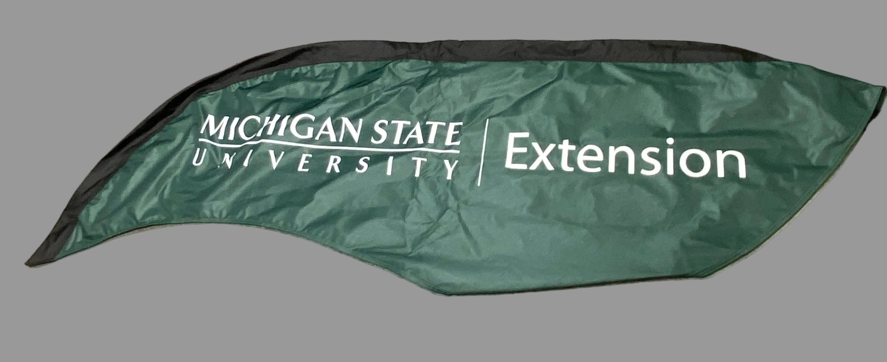 Michigan State University Extension Feather Flag Banner w/ Pole Kit & Carry Case