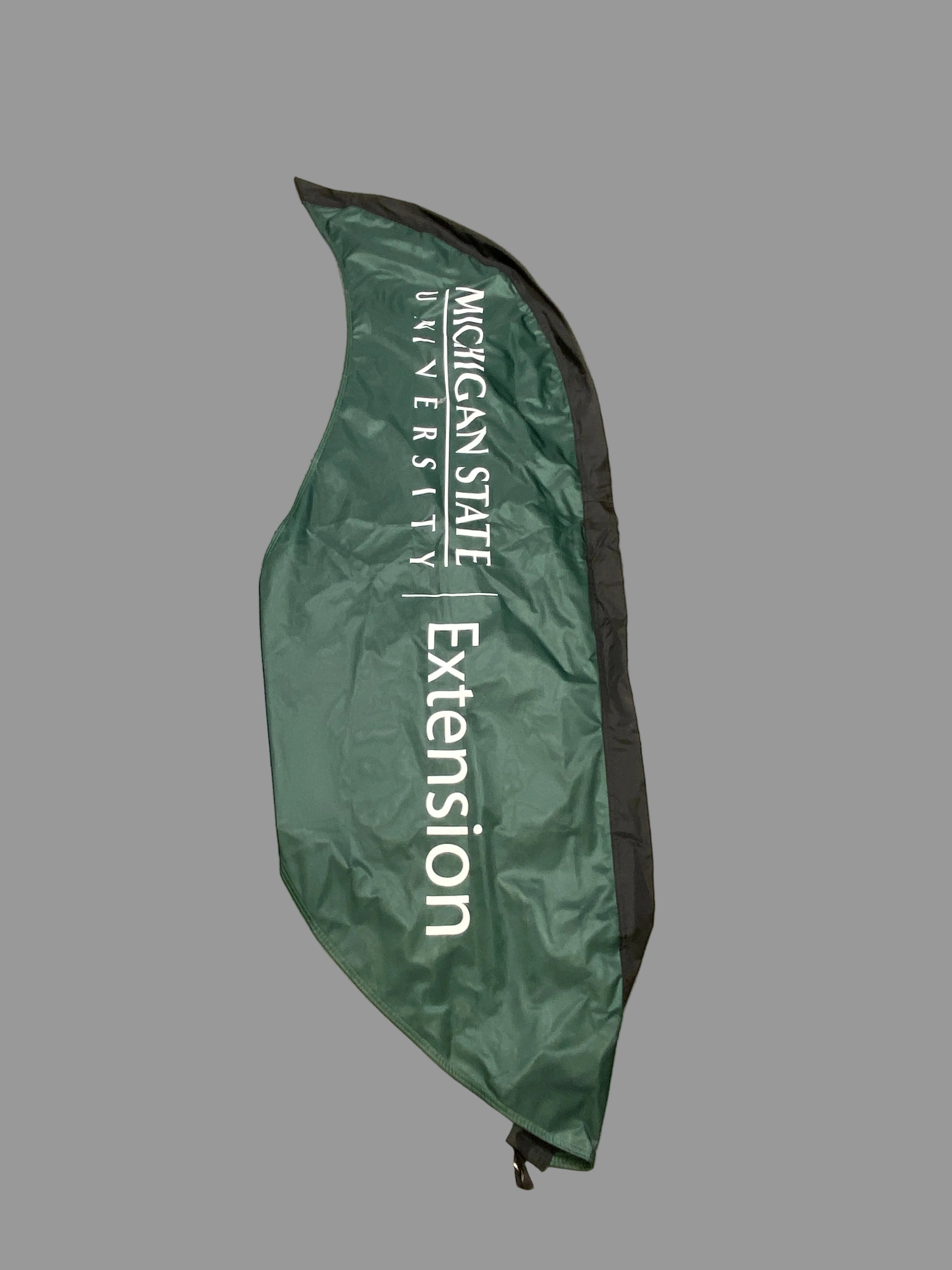 Michigan State University Extension Feather Flag Banner w/ Pole Kit & Carry Case