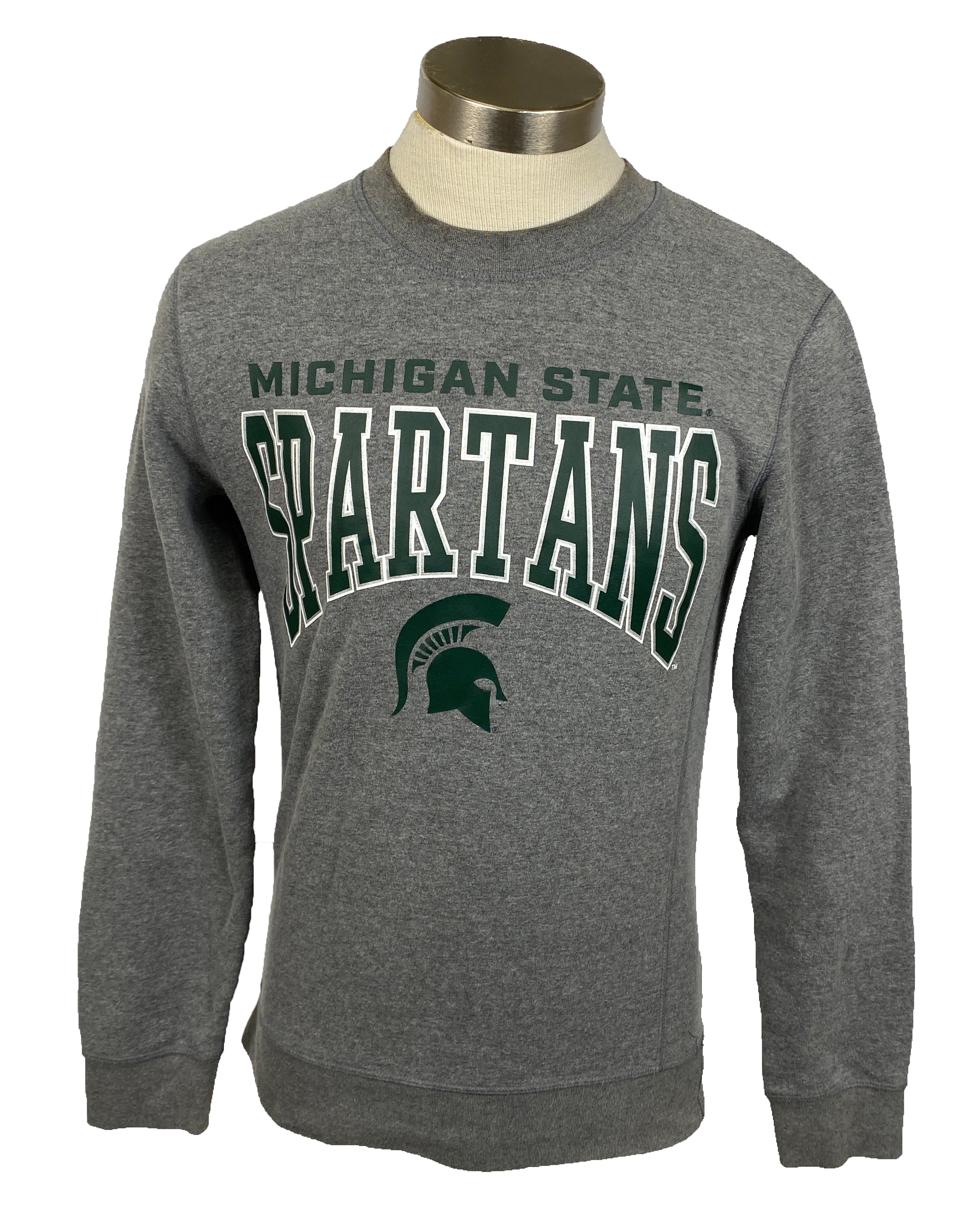Michigan State University Gray Crewneck Sweatshirt Unisex Size S