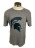 Michigan State University Gray Spartan Helmet T-Shirt Unisex Size M