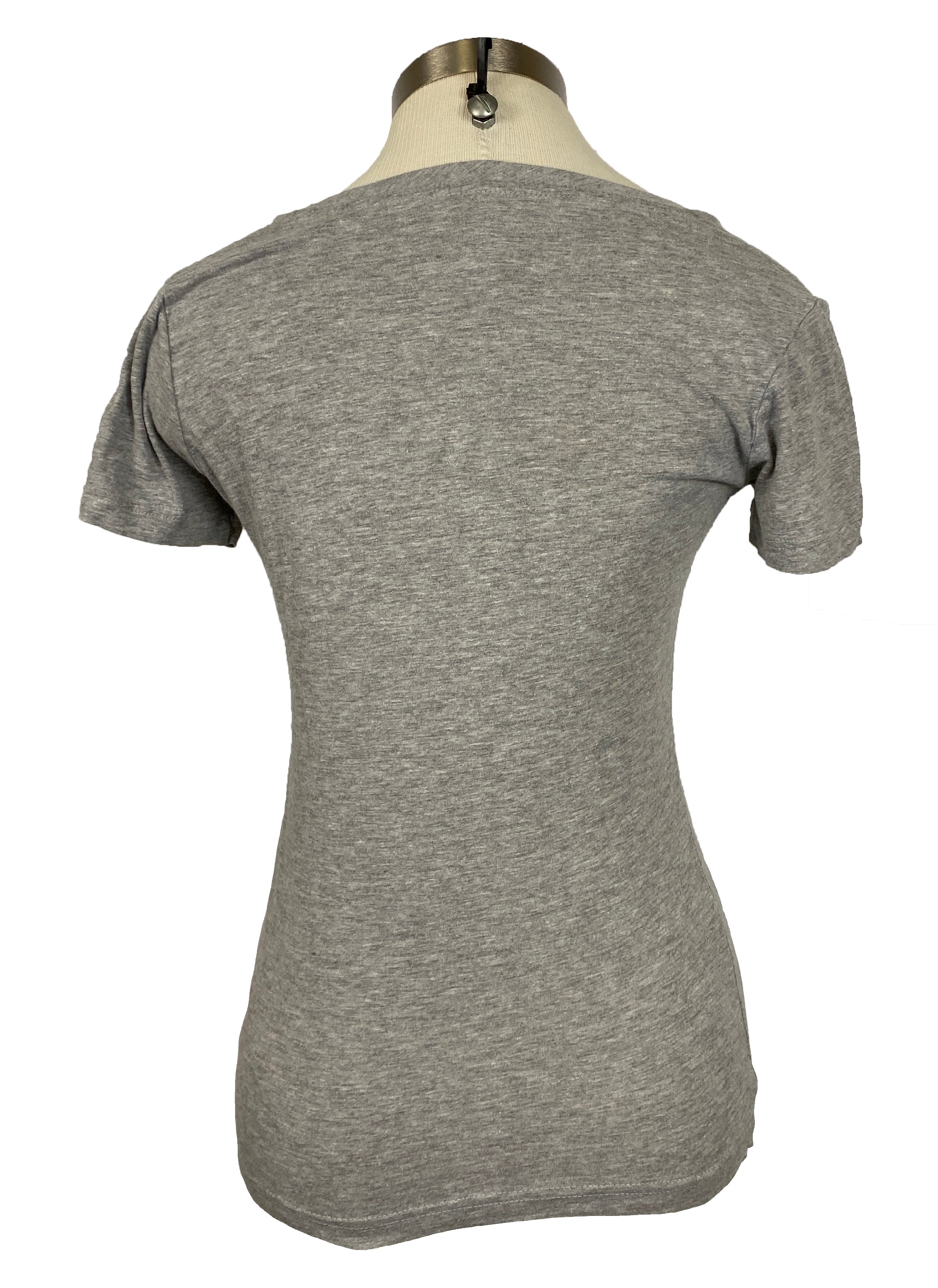 Michigan State University Gray V-Neck T-Shirt Women's Size S