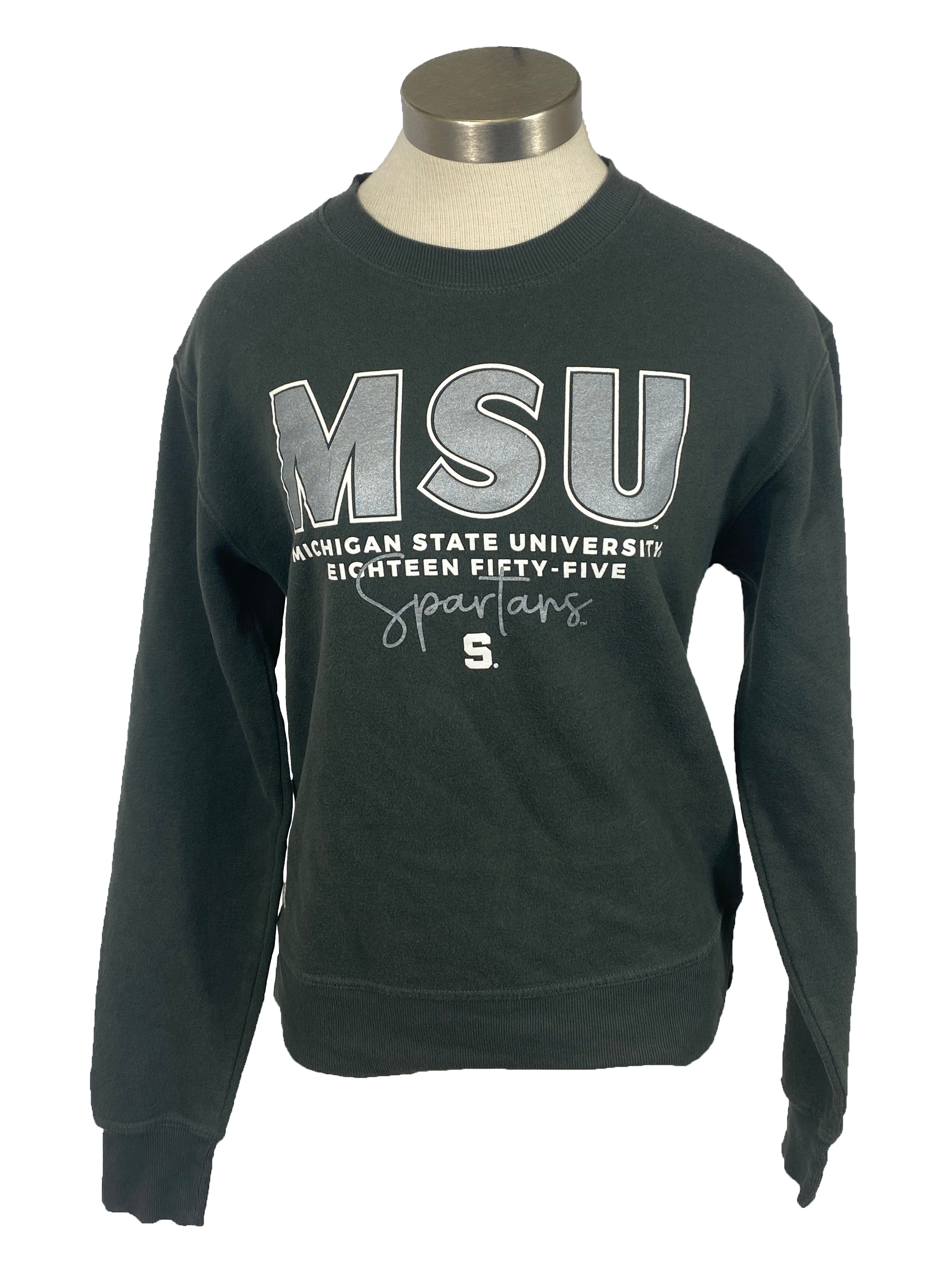 Michigan State University Green Crewneck Sweatshirt Women's Size Small