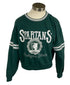 Michigan State University Green Cropped Crewneck Sweatshirt Women's Size S