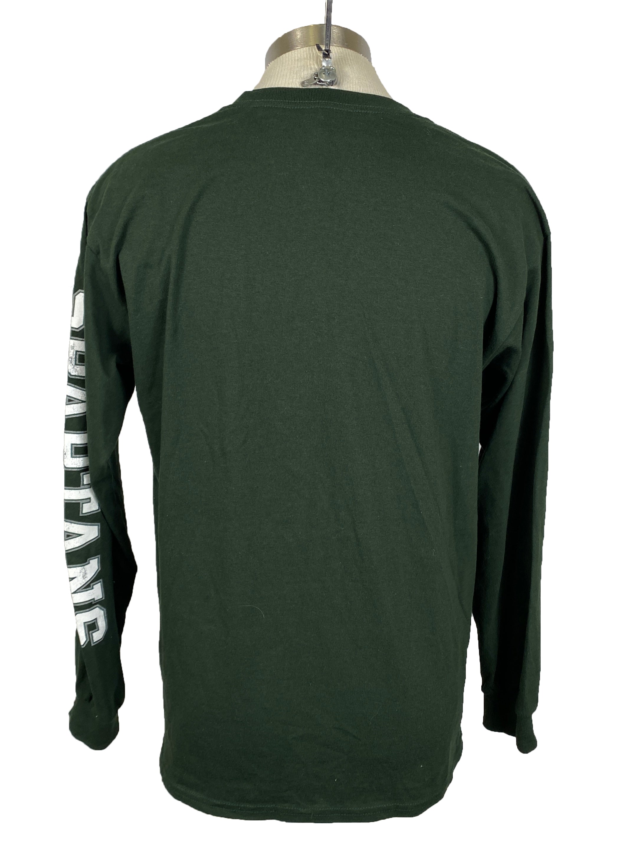Michigan State University Green Long-Sleeve T-Shirt Unisex Size L