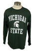 Michigan State University Green Long-Sleeve T-Shirt Unisex Size L