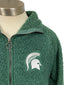 Michigan State University Green Sherpa Half-Zip Women's Size M