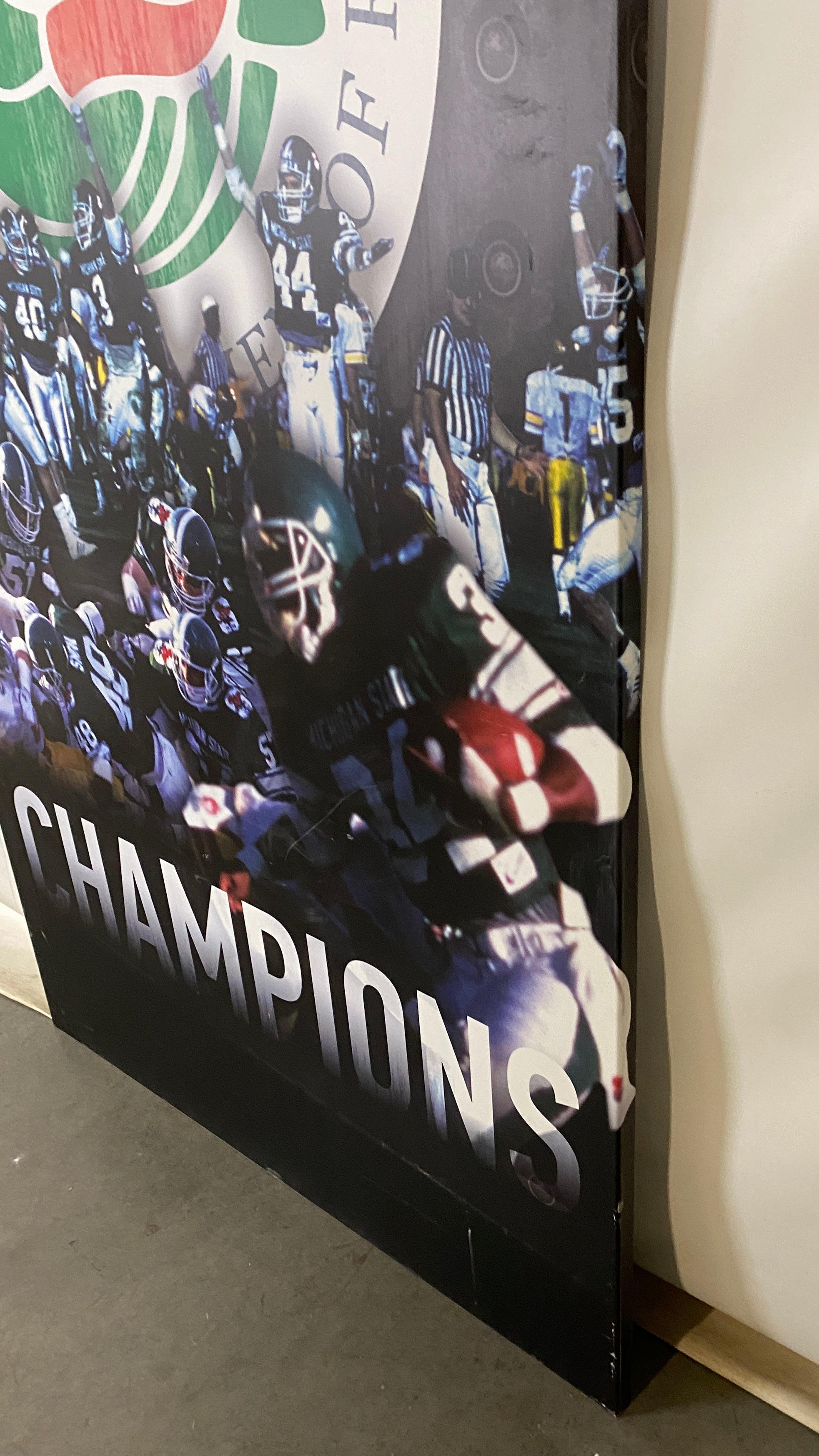 Michigan State University "Rose Bowl Champions" Metal Poster