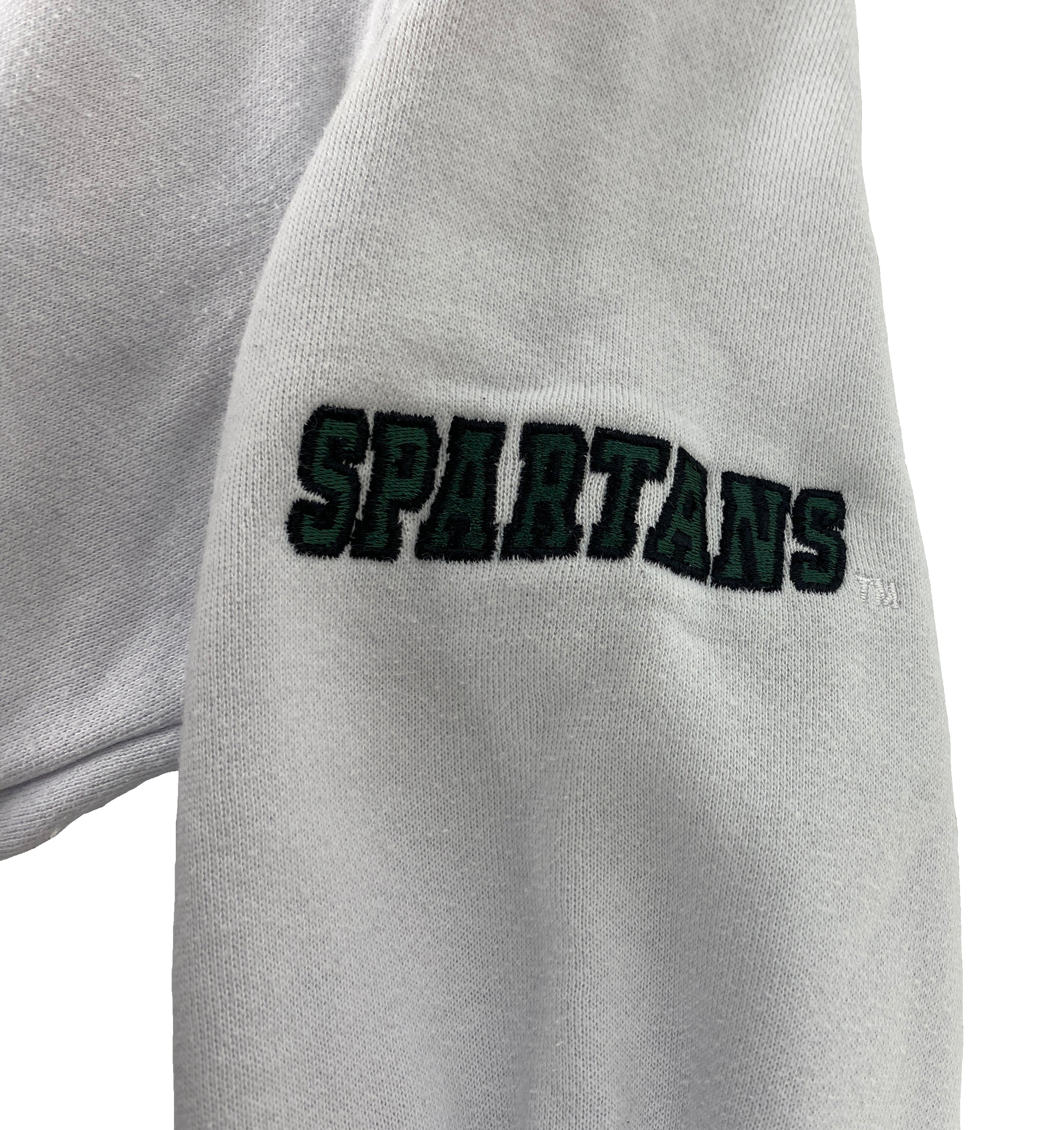 Michigan State University White Spartan Helmet Hoodie Kid's Size Small